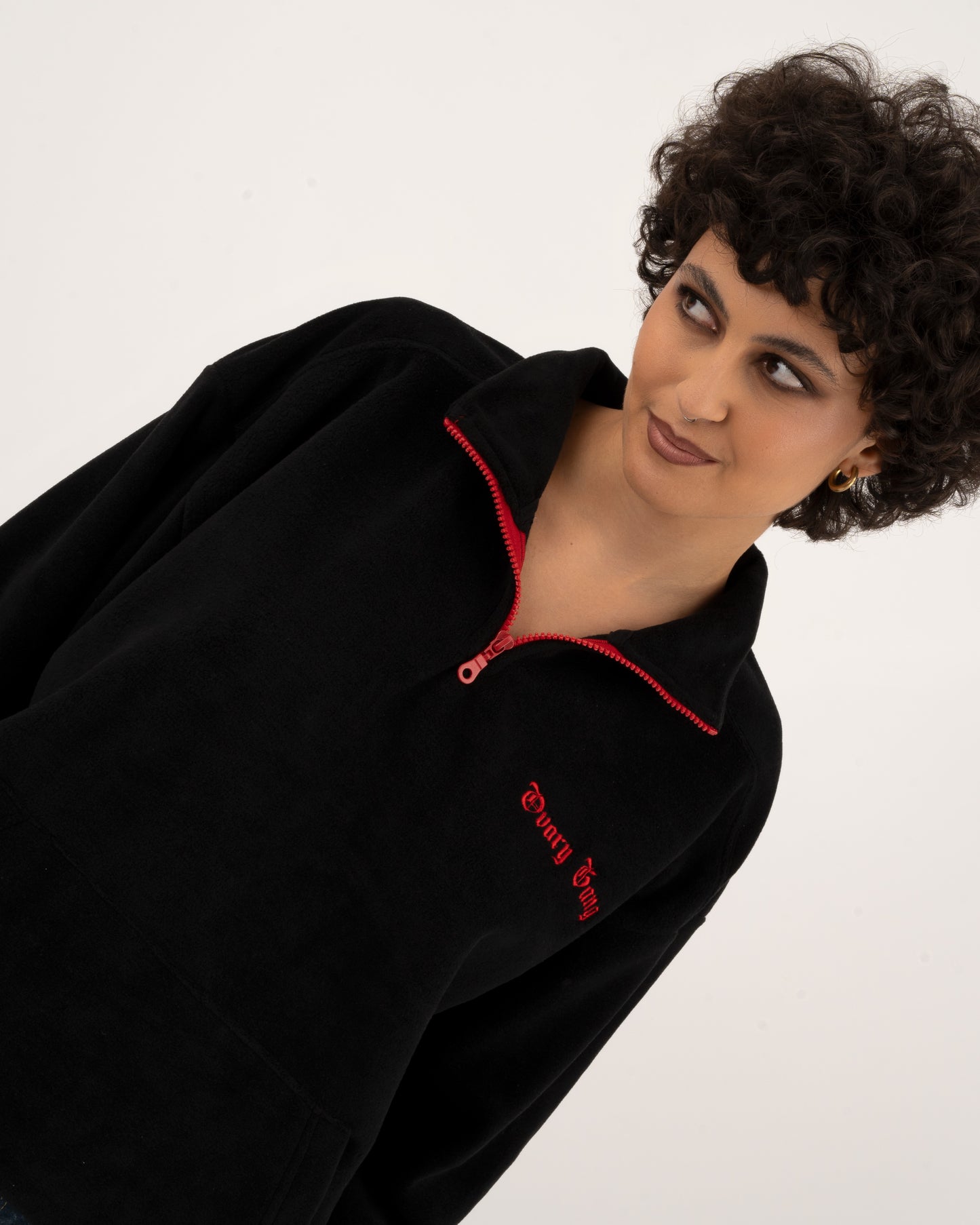 Mood Poisoning - Black Fleece Half-Zipped