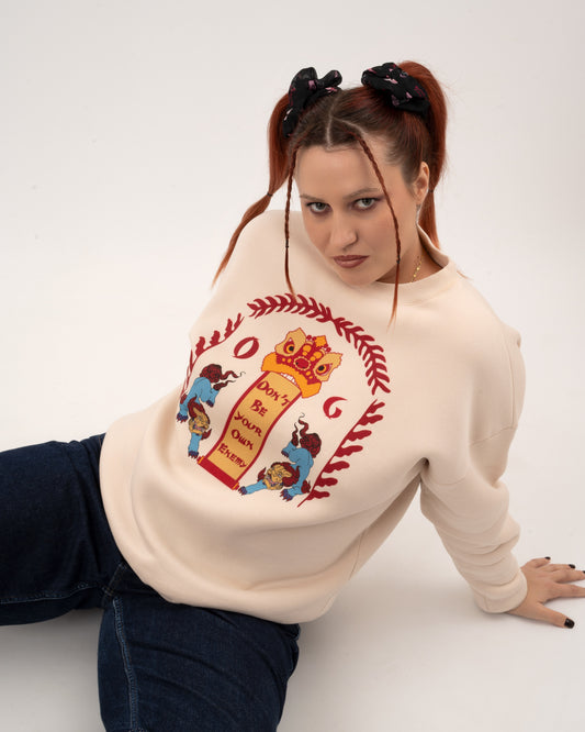 Own Your Power - Beige Hoodie