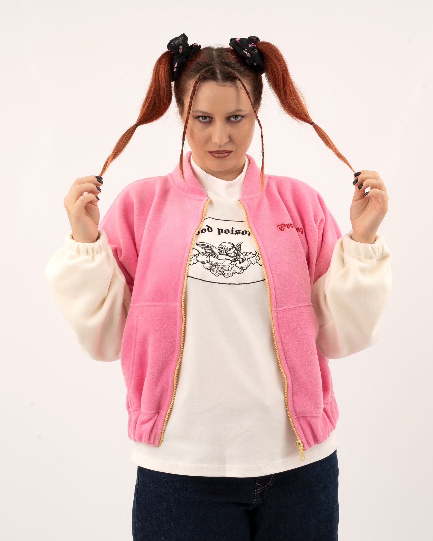 Pussy Rights - Pink/OffWhite Fleece Jacket