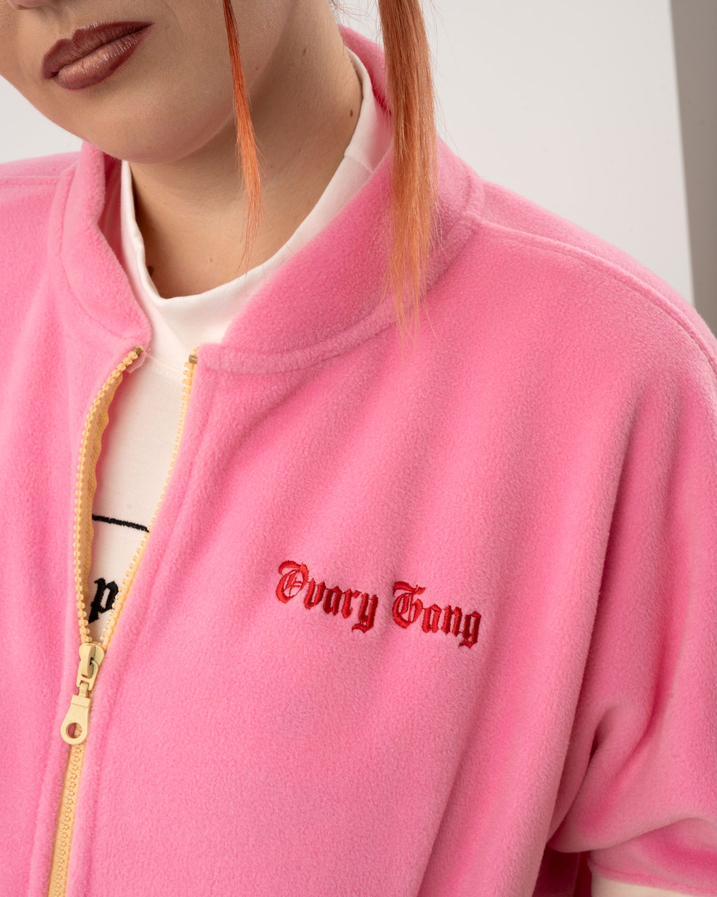 Pussy Rights - Pink/OffWhite Fleece Jacket