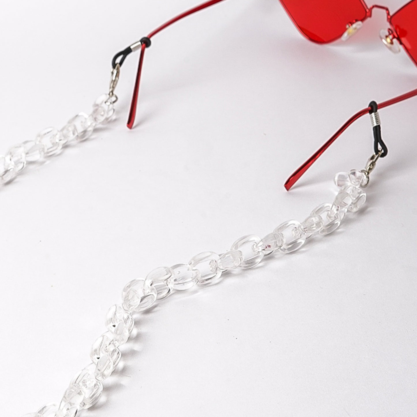 Oval Acrylic Chain Transparent