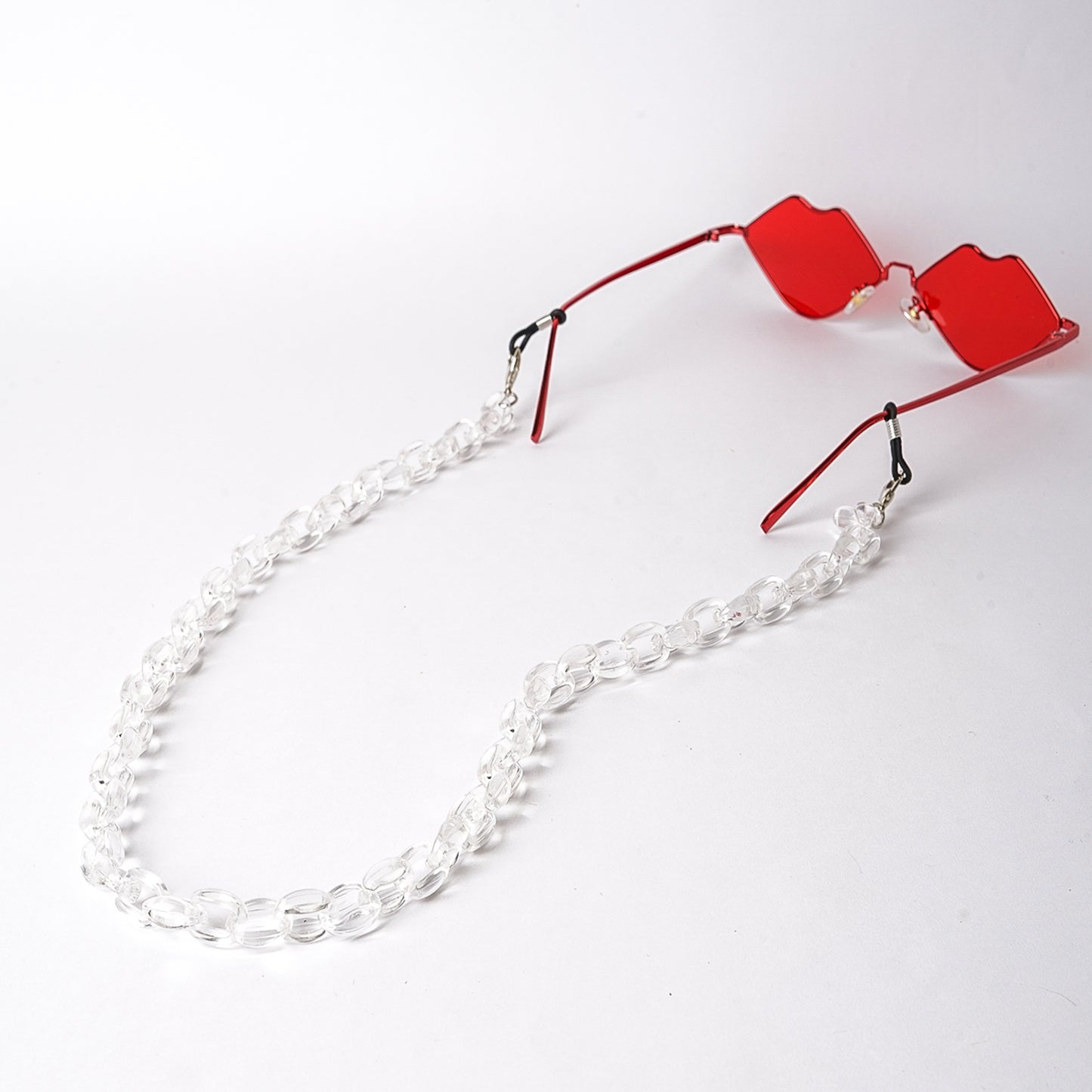 Oval Acrylic Chain Transparent