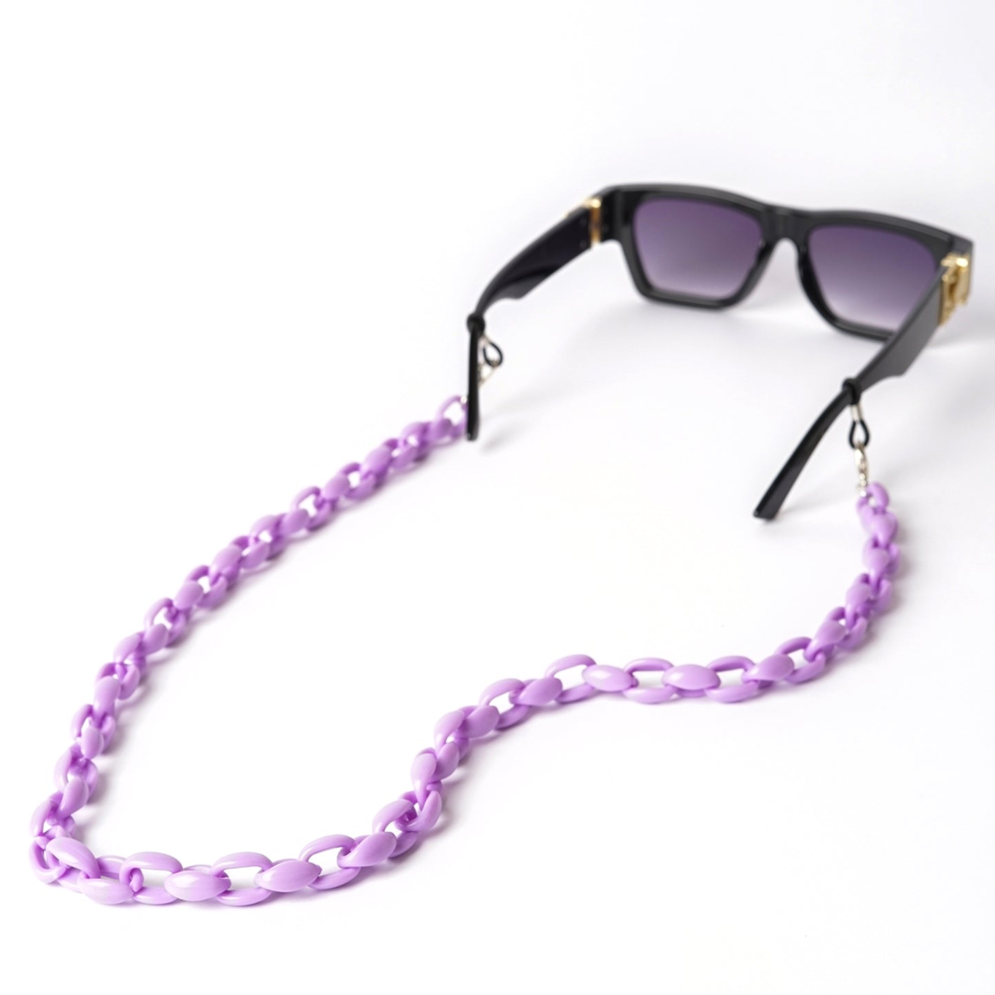 Oval Acrylic Chain Lilac