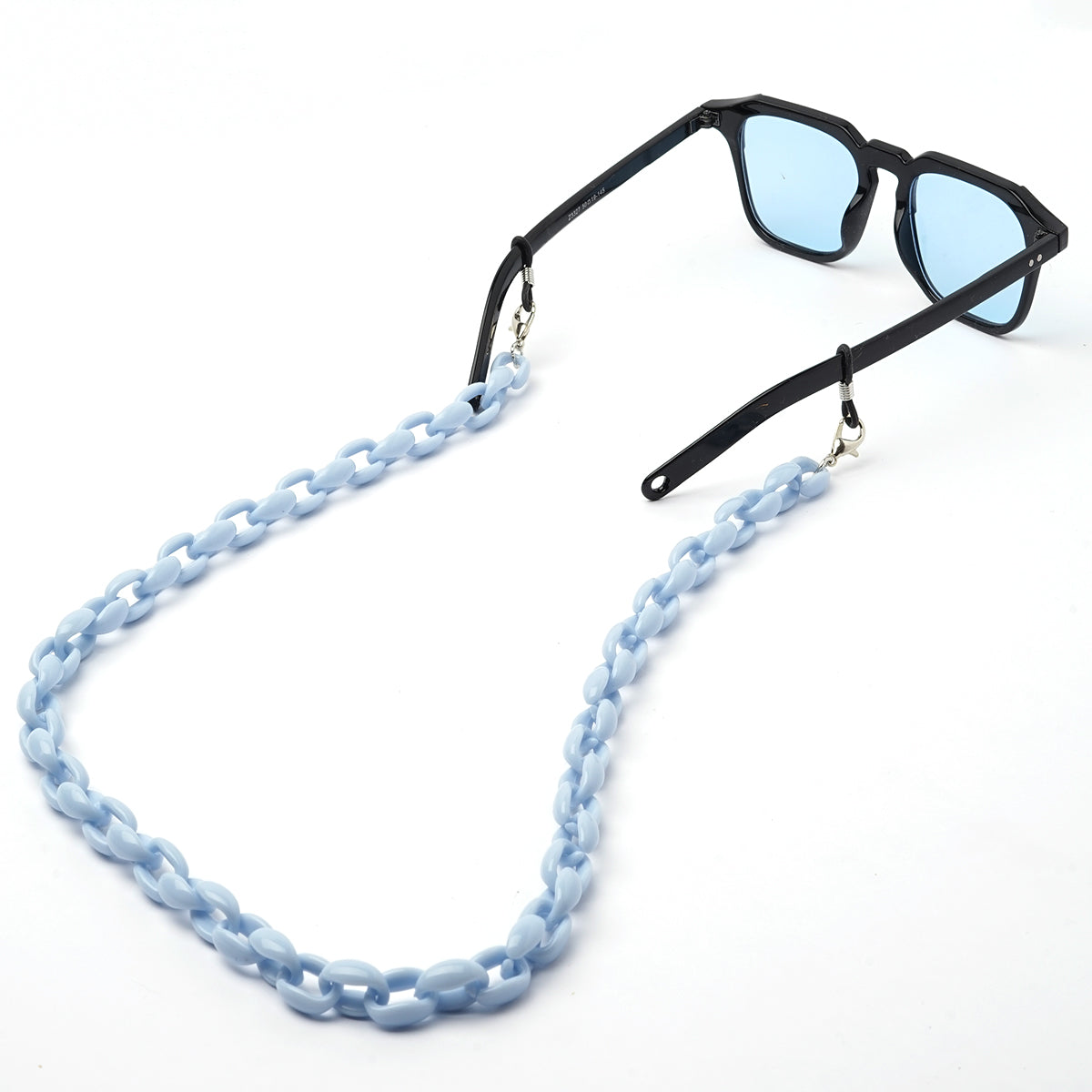 Oval Acrylic Chain Baby Blue