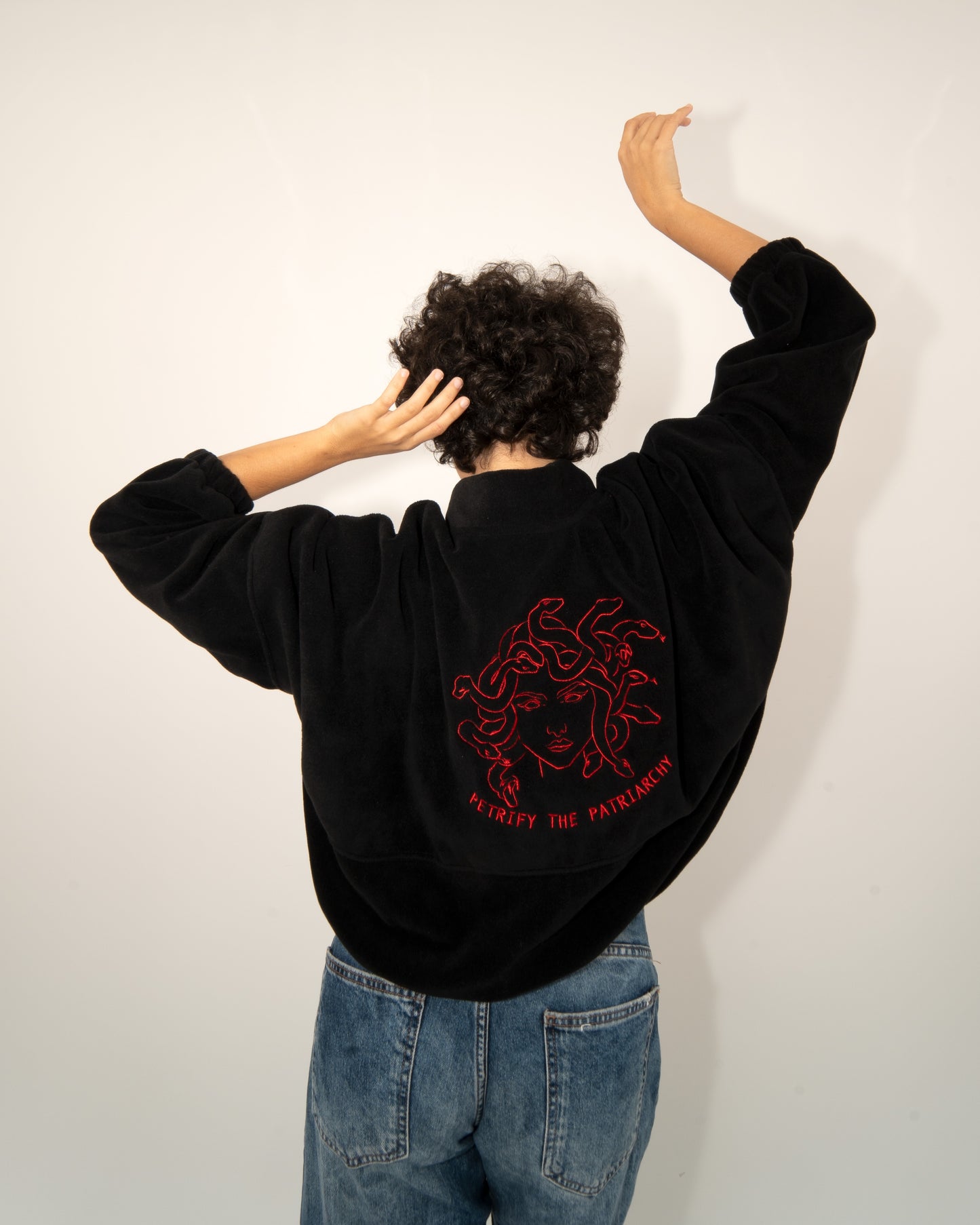 Petrify The Patriarchy - Black Fleece Jacket