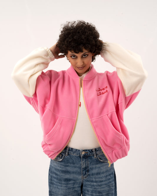 Wild Ones - Pink/OffWhite Fleece Jacket