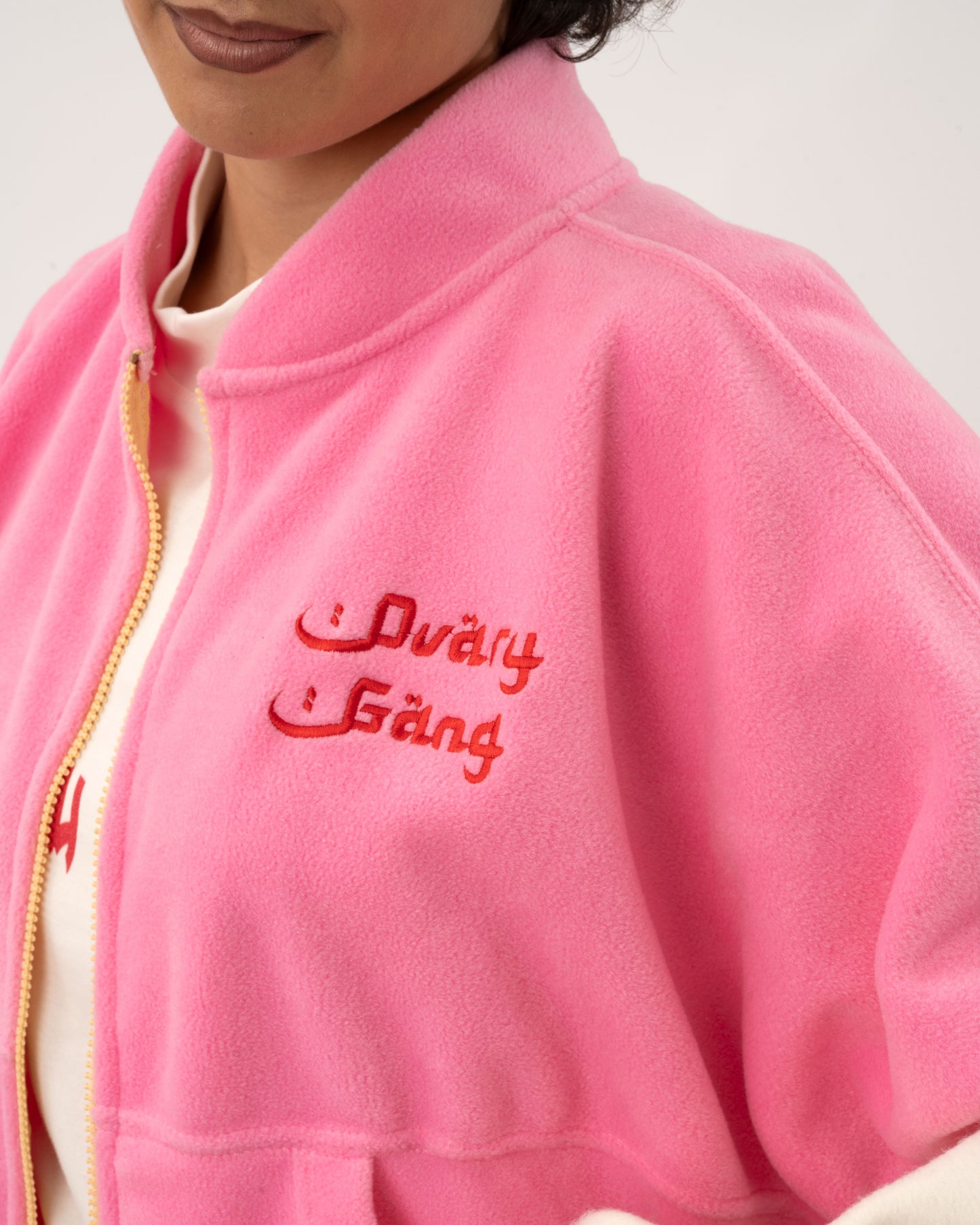 Wild Ones - Pink/OffWhite Fleece Jacket