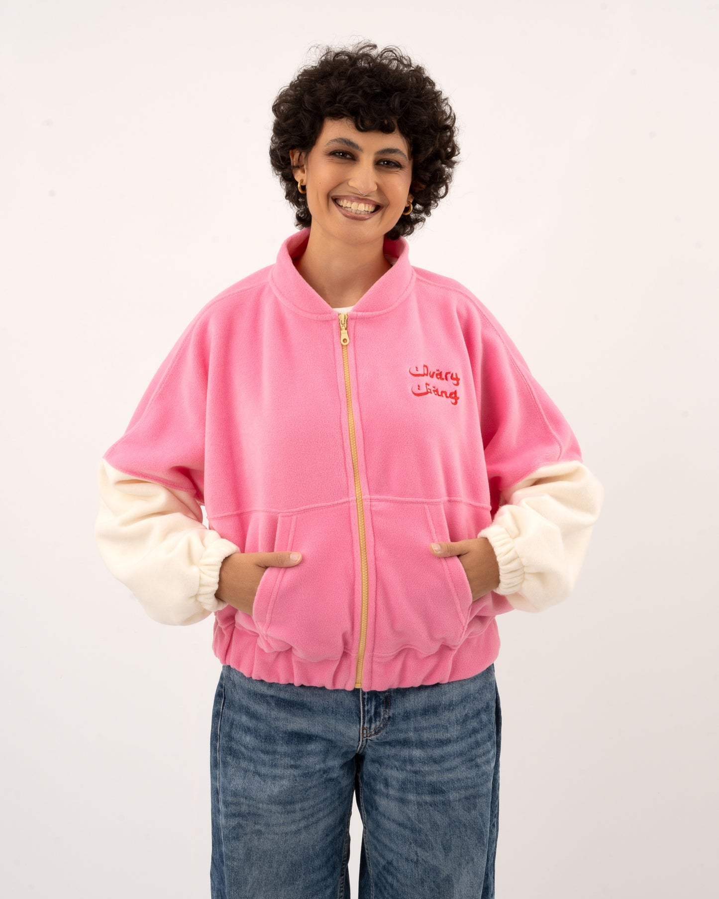 Wild Ones - Pink/OffWhite Fleece Jacket