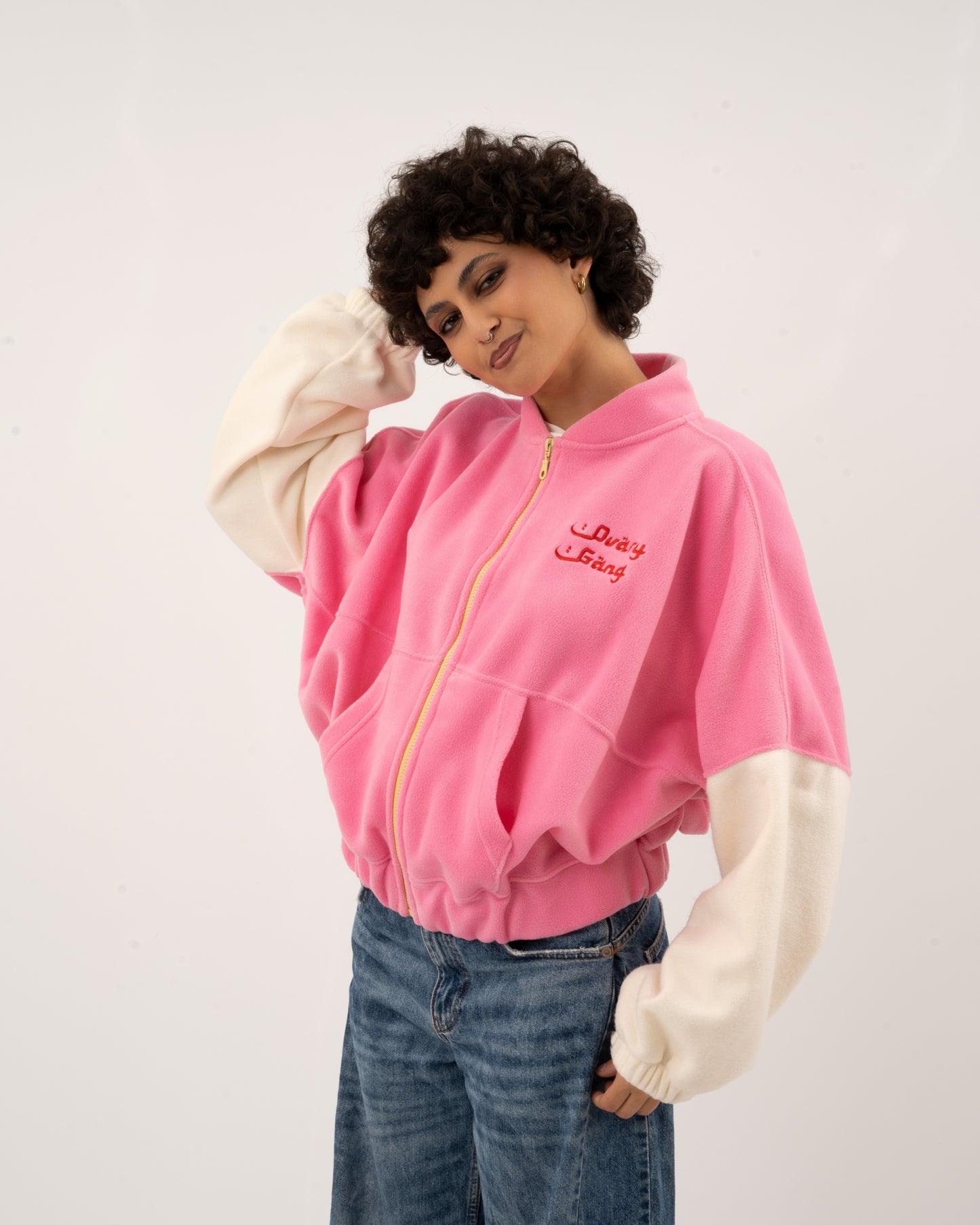 Wild Ones - Pink/OffWhite Fleece Jacket