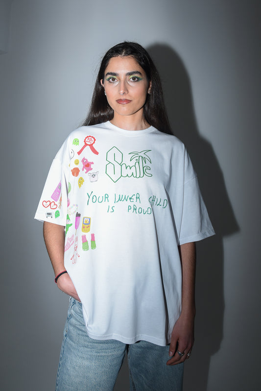 Inner Child - Ovary Gang x Missy Merida White Tshirt