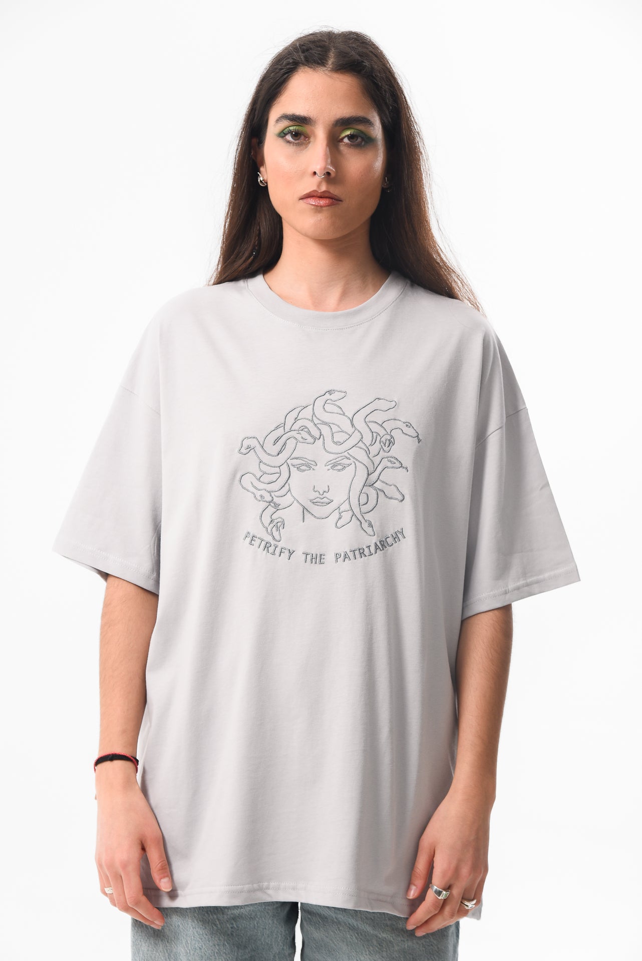 Petrify The Patriarchy - Grey Tshirt