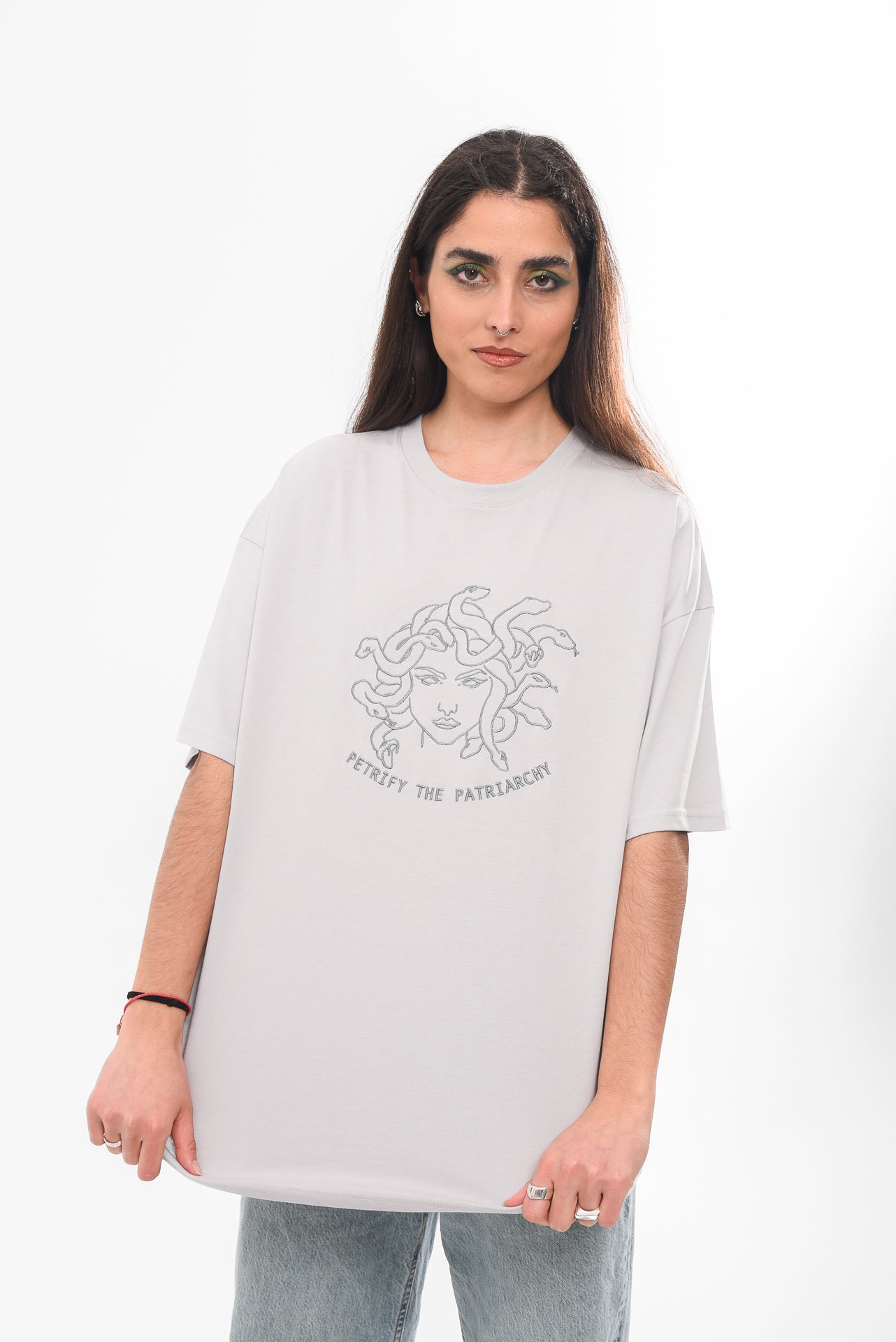 Petrify The Patriarchy - Grey Tshirt