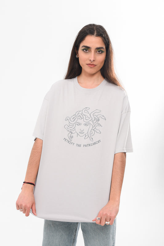 Petrify The Patriarchy - Grey Tshirt