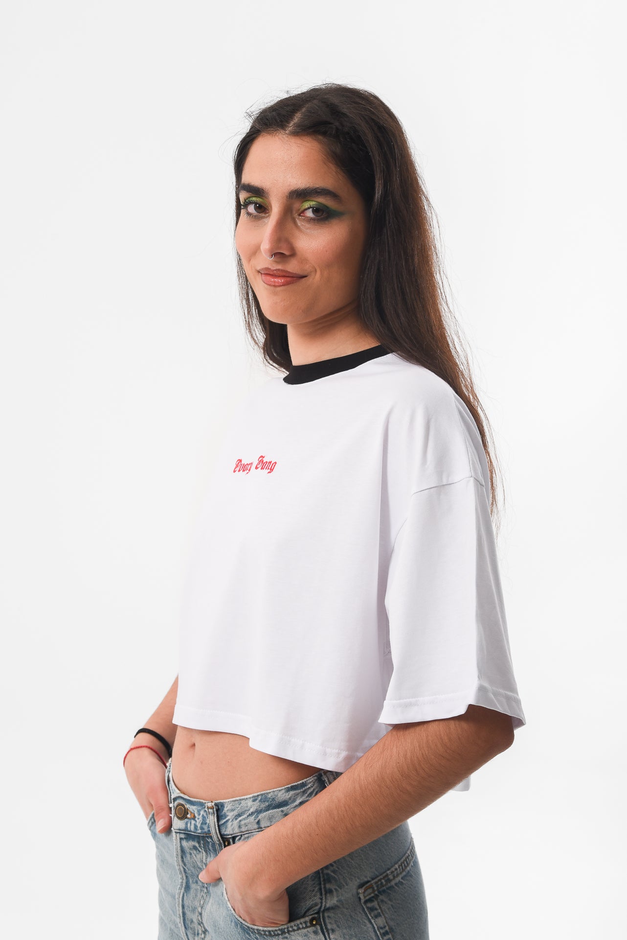 Petrify the Patriarchy - White Crop Tshirt