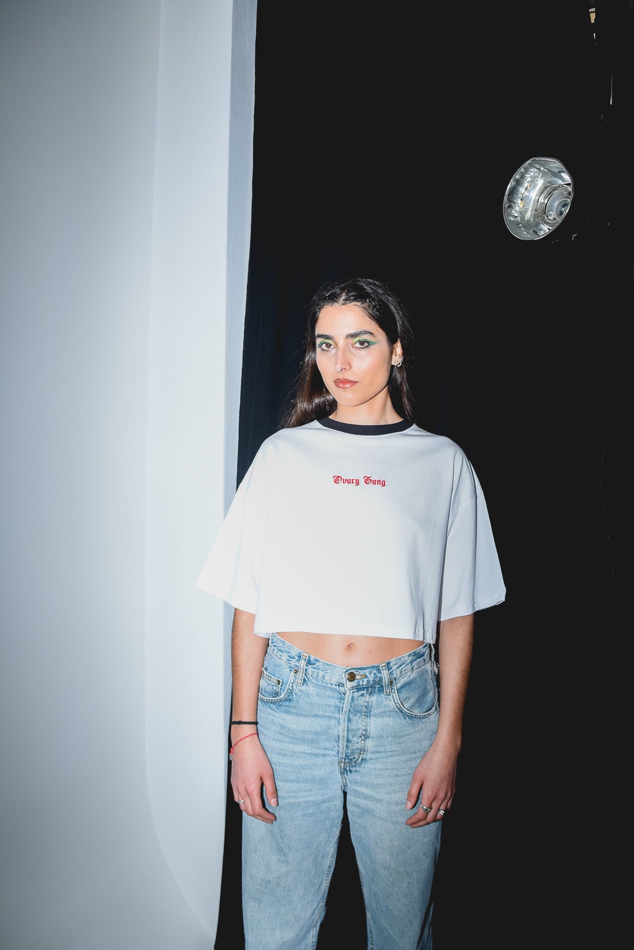 Petrify the Patriarchy - White Crop Tshirt