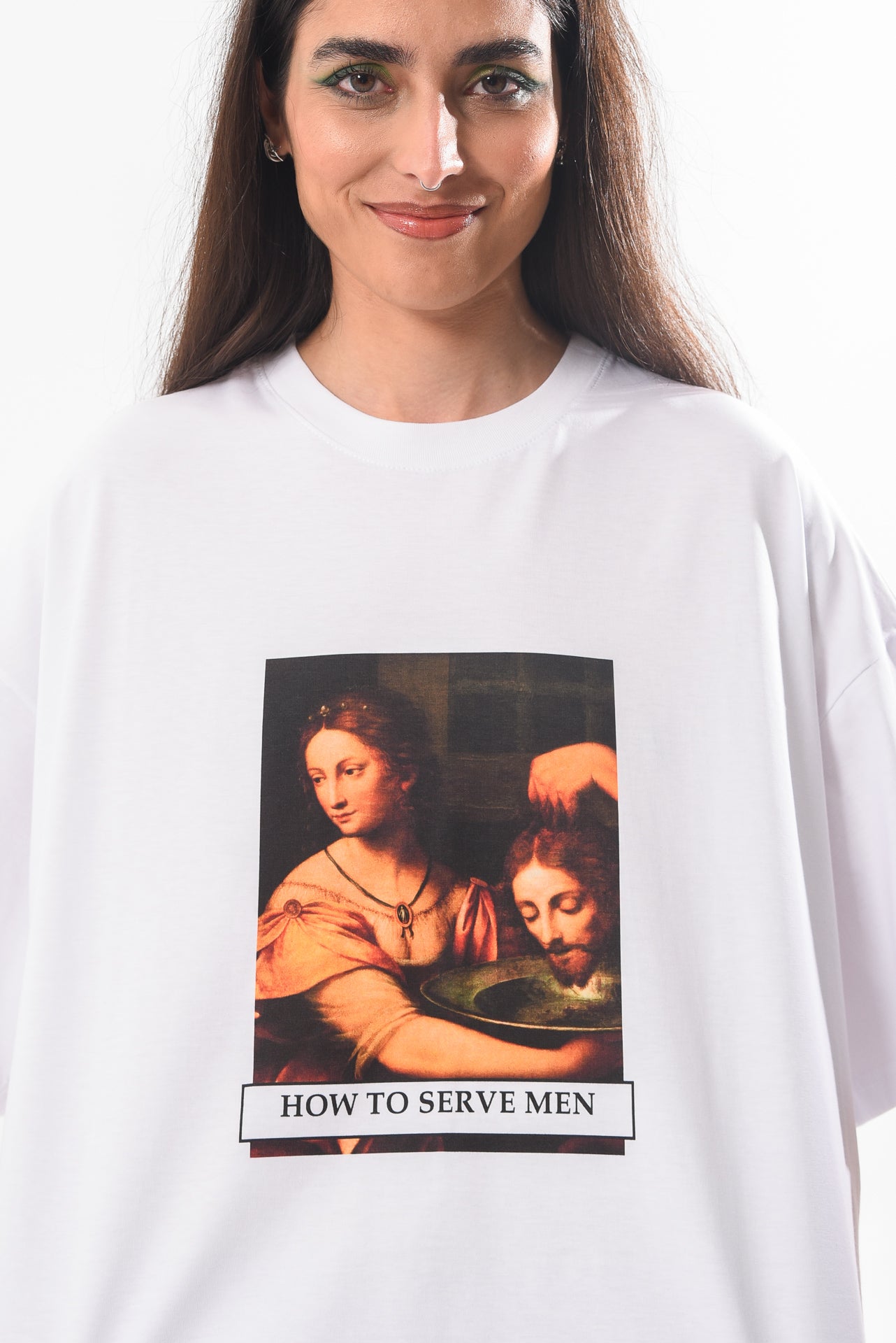 How to Serve Men - White Tshirt