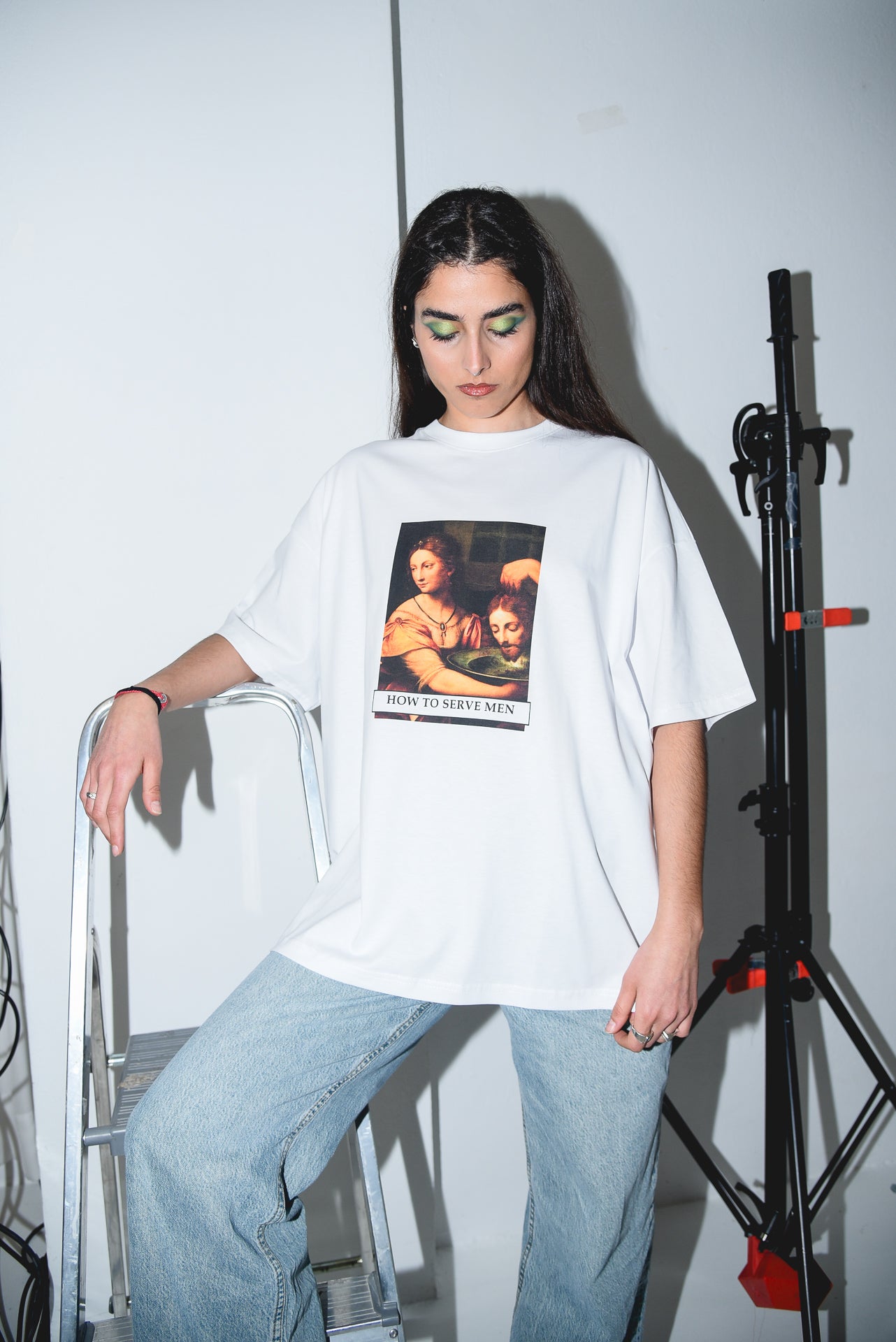How to Serve Men - White Tshirt
