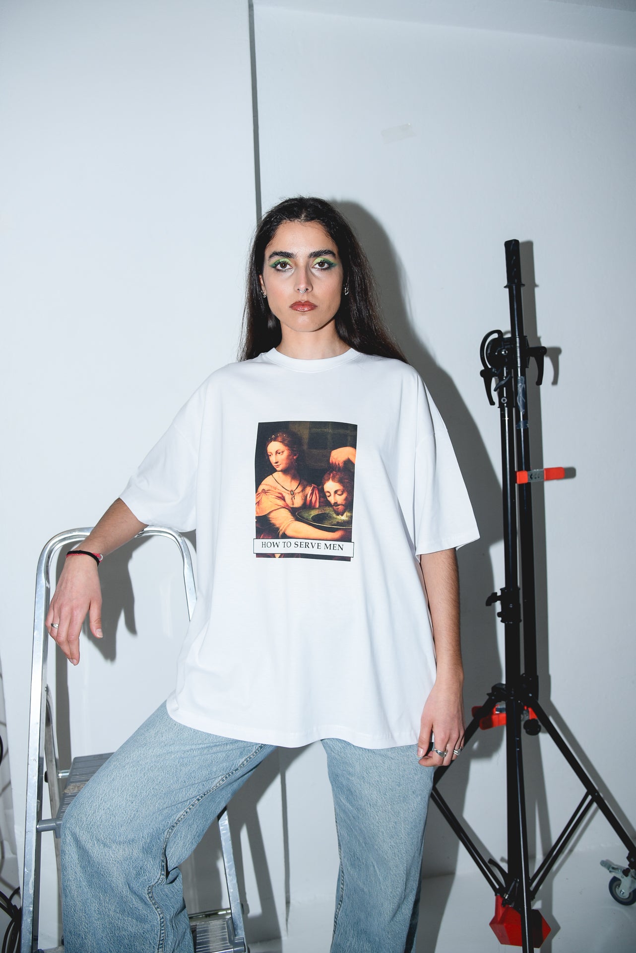 How to Serve Men - White Tshirt