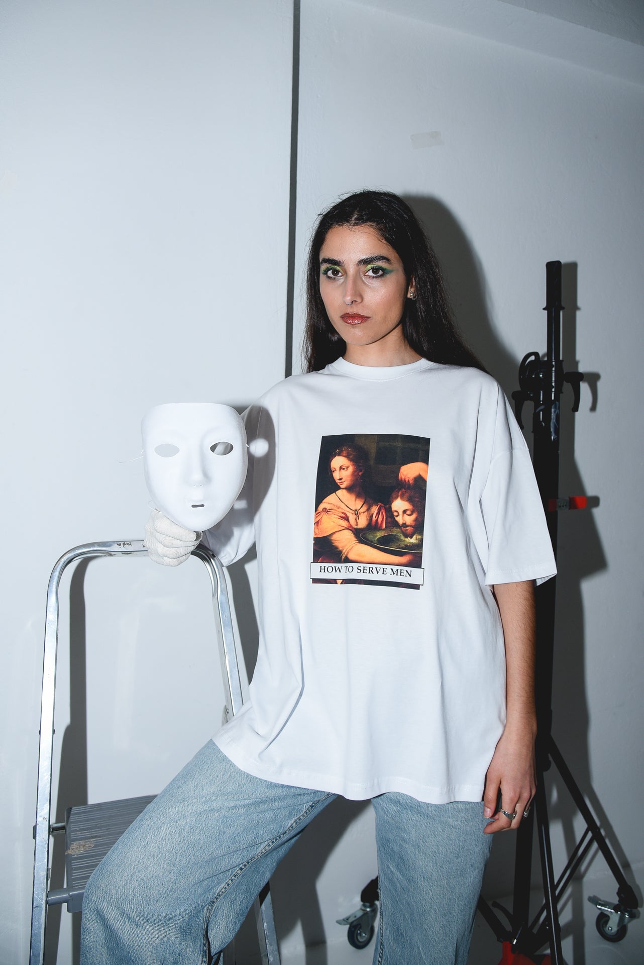 How to Serve Men - White Tshirt