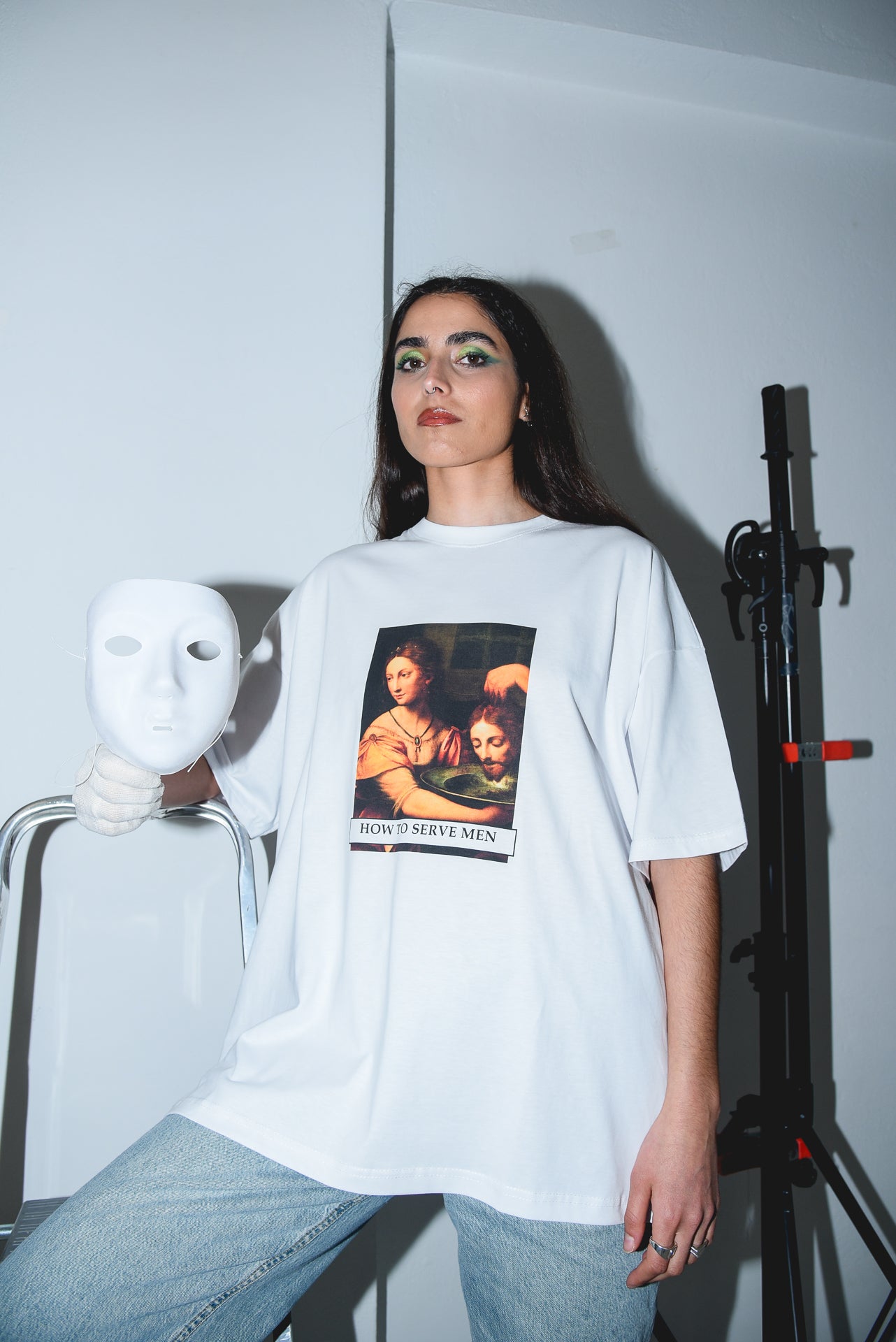 How to Serve Men - White Tshirt