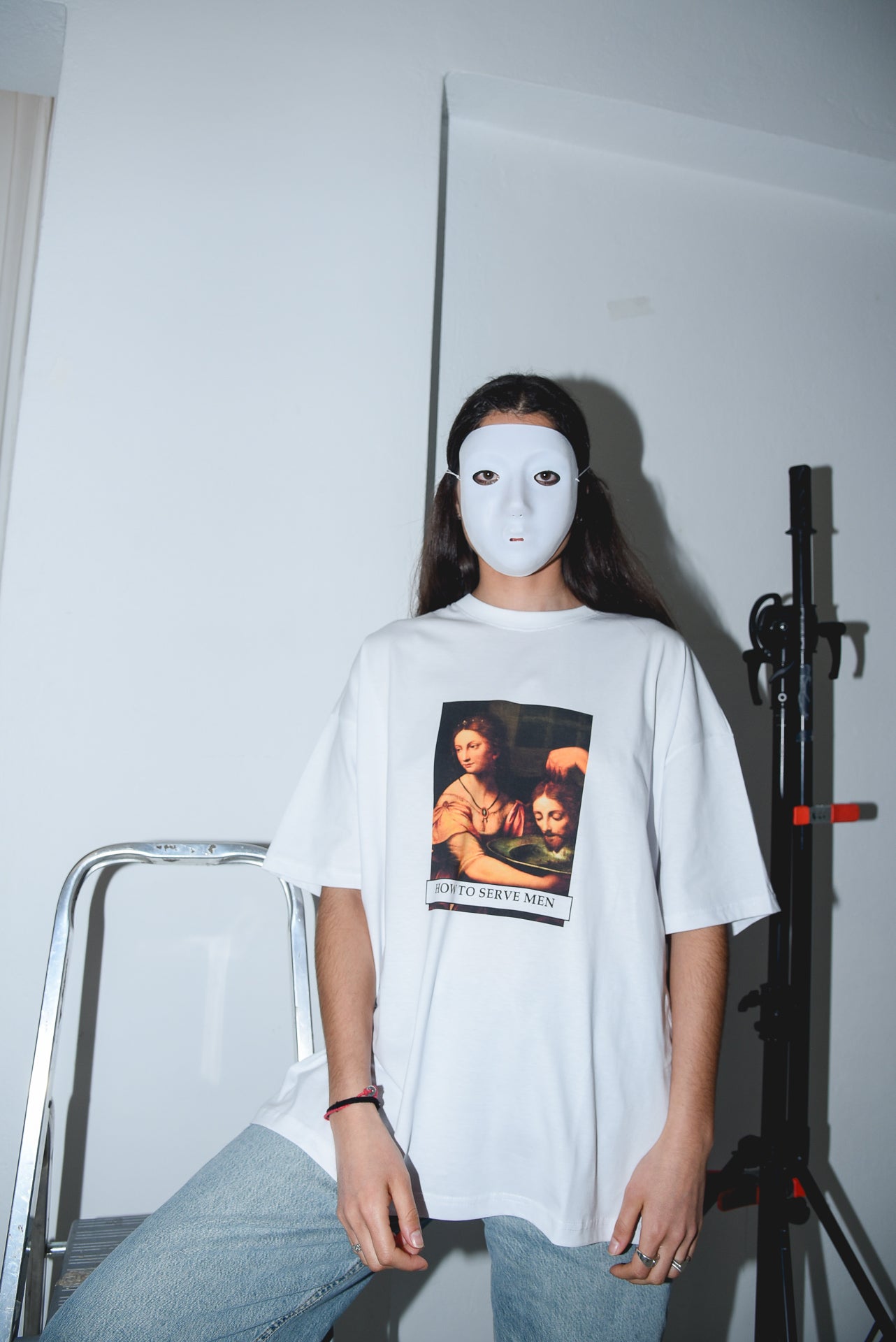 How to Serve Men - White Tshirt