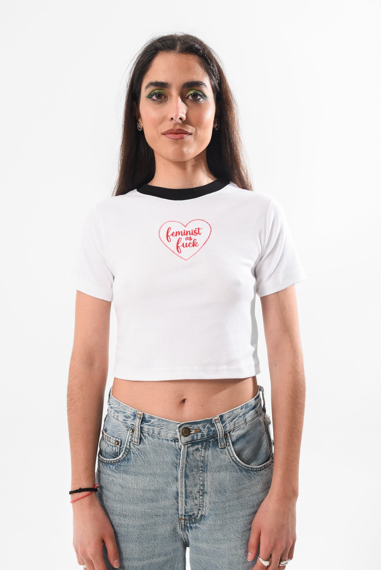 Feminist AF- Baby Tee
