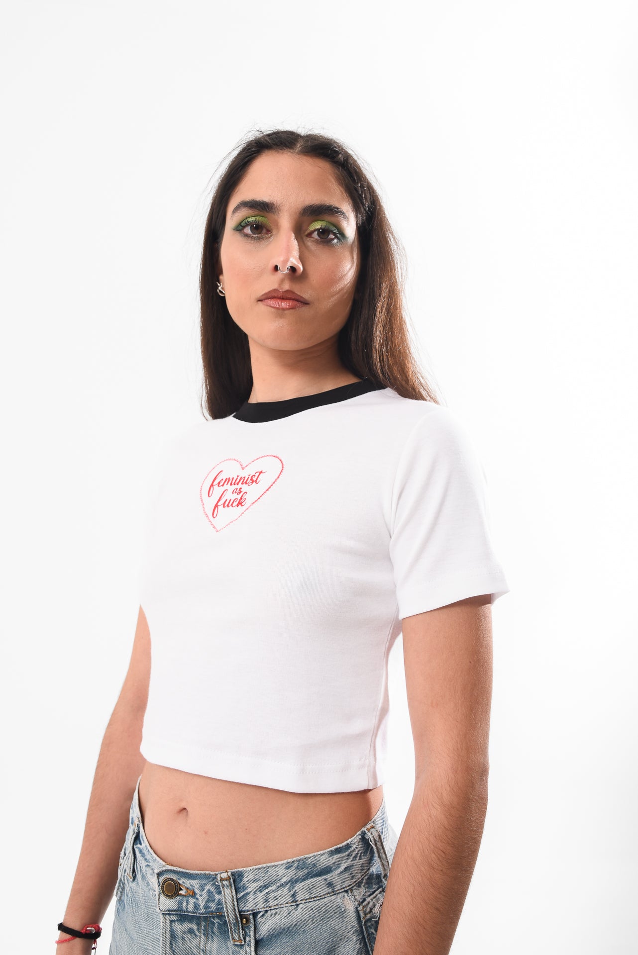 Feminist AF- Baby Tee