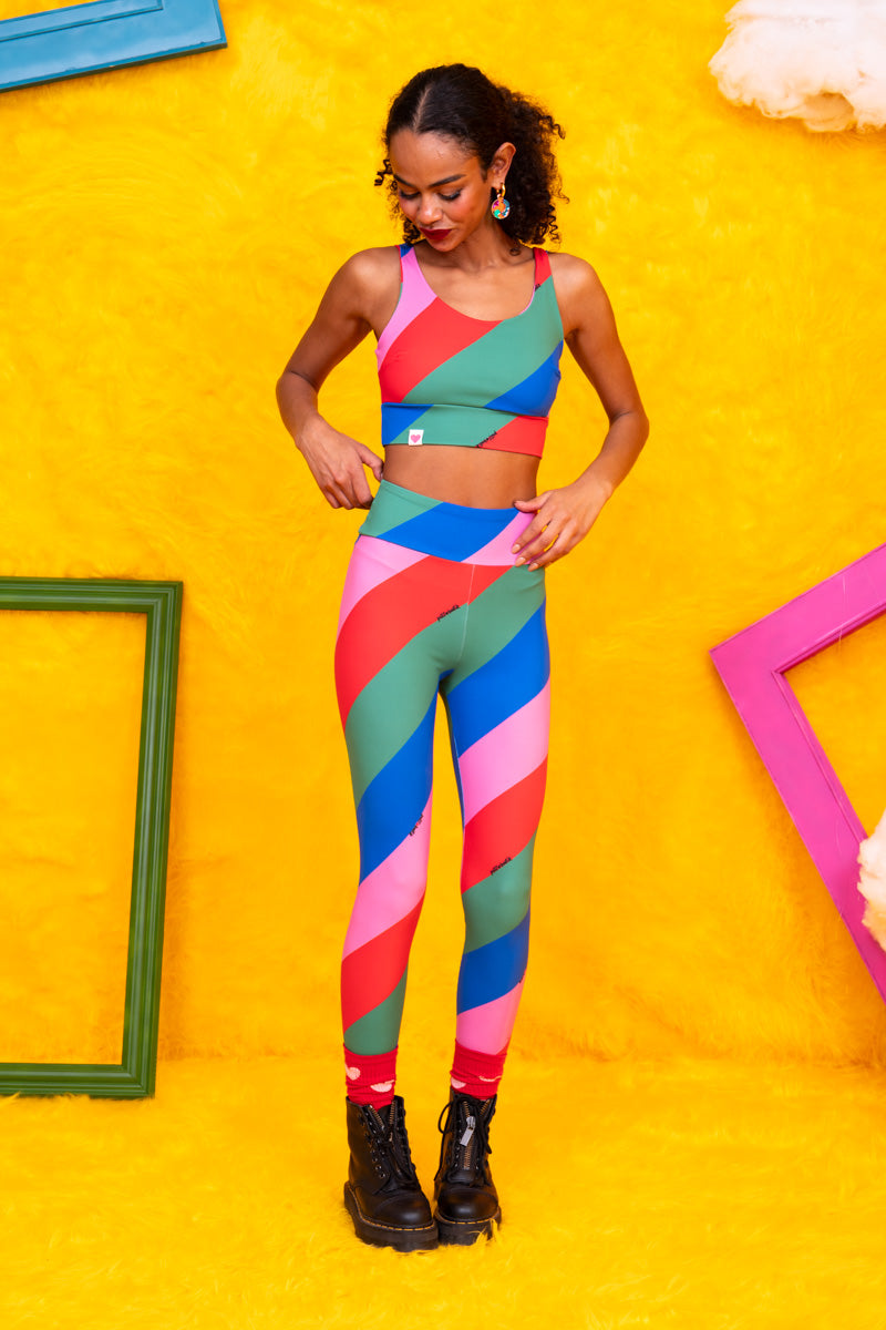 Top Μπουστάκι Four Colored Stripes Petit Boutik