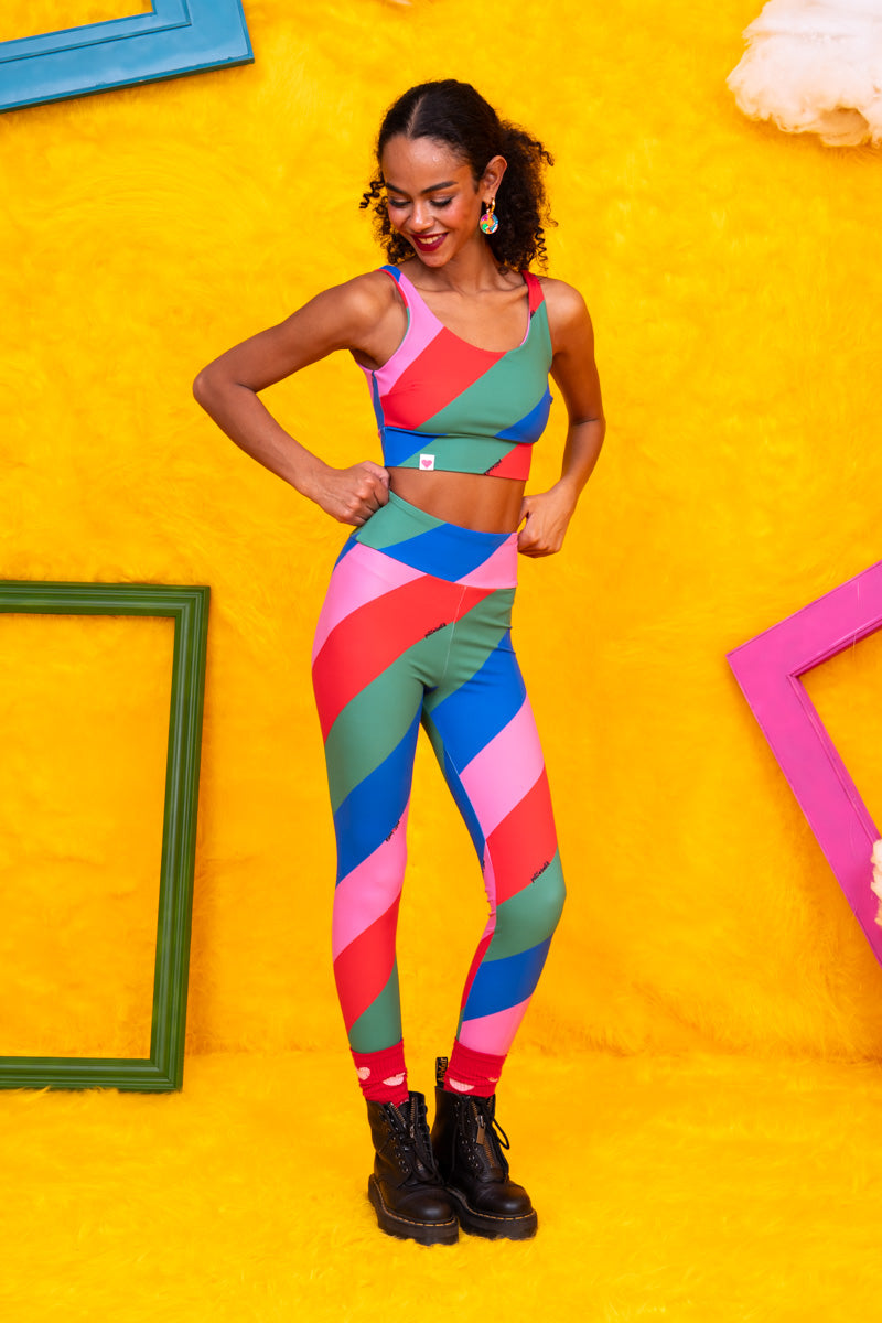 Top Μπουστάκι Four Colored Stripes Petit Boutik