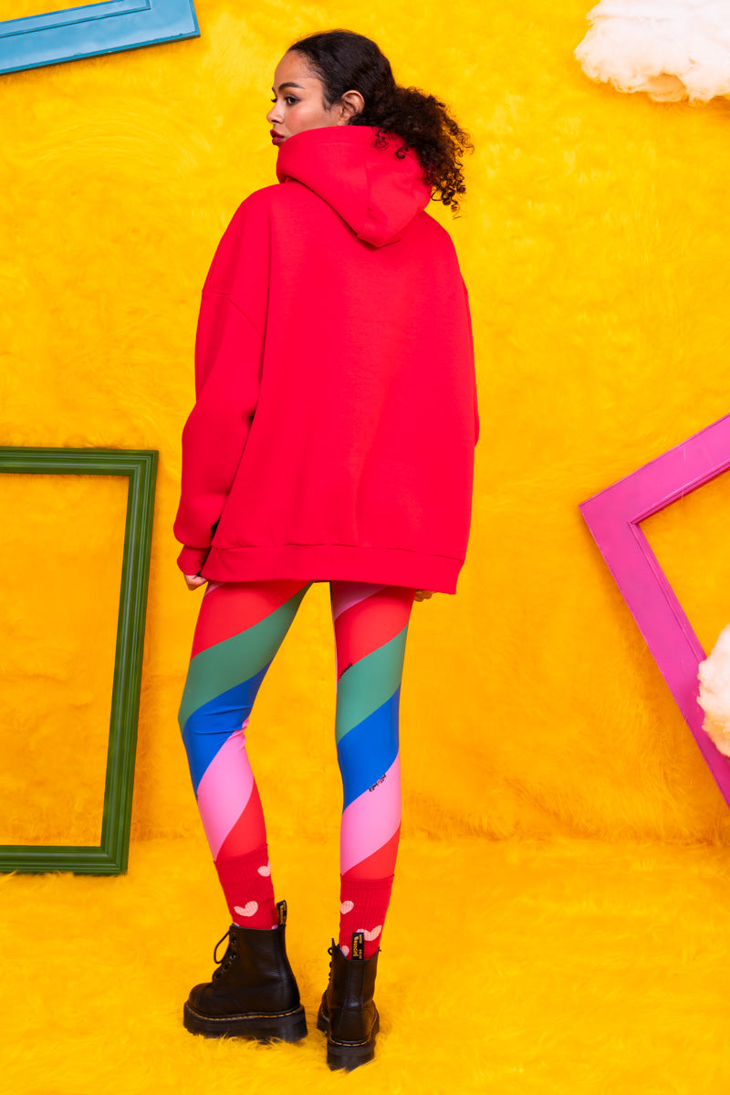 Hoodie Φούτερ Blouse Red Travel Μπλούζα Με Κουκούλα Petit Boutik