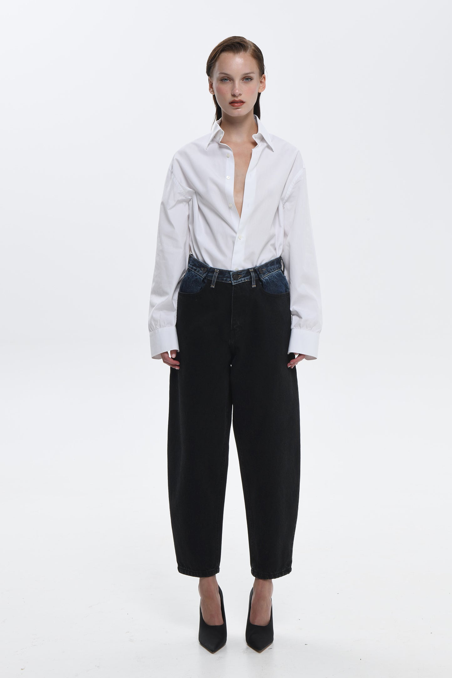 Evelyn Denim- BLACK/DARK BLUE