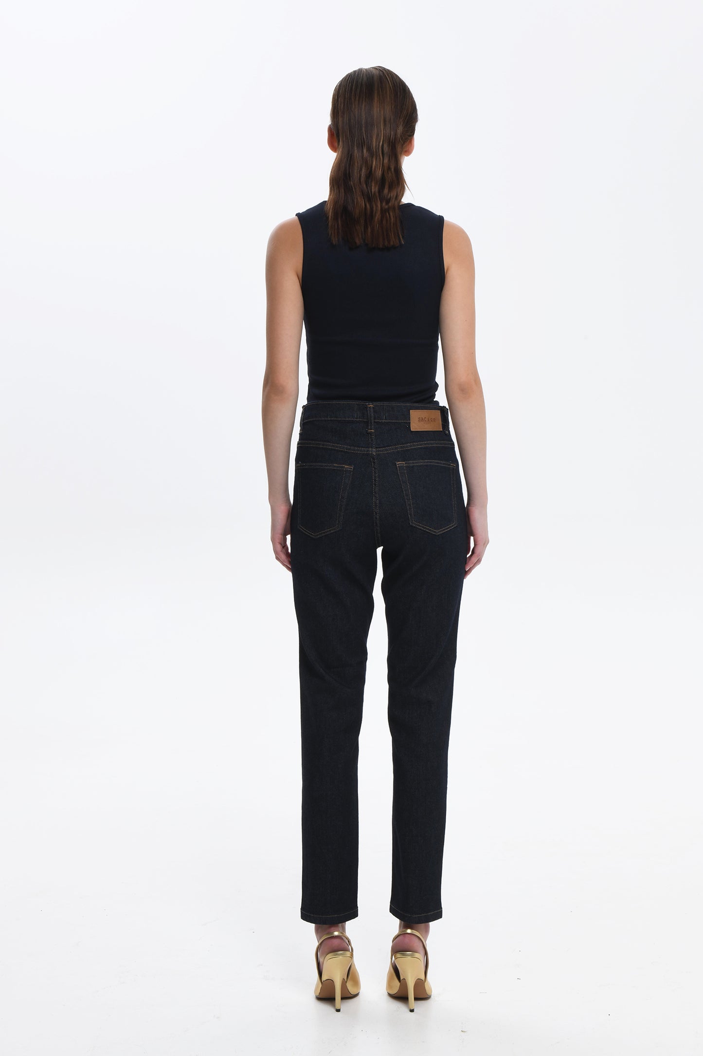 Rina Elastic Denim - Dark Blue