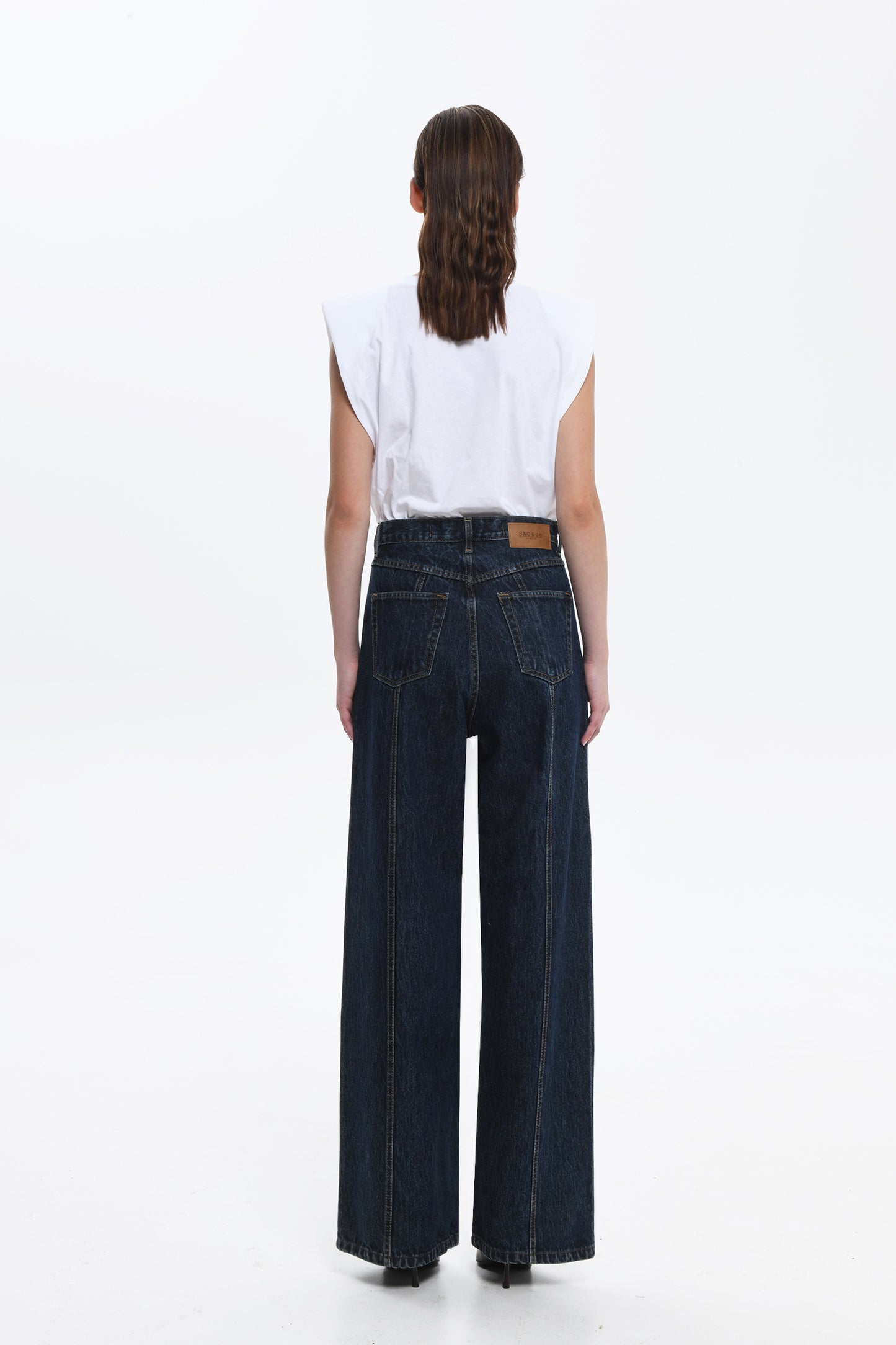 Laura Wide Leg Denim – Dark Blue