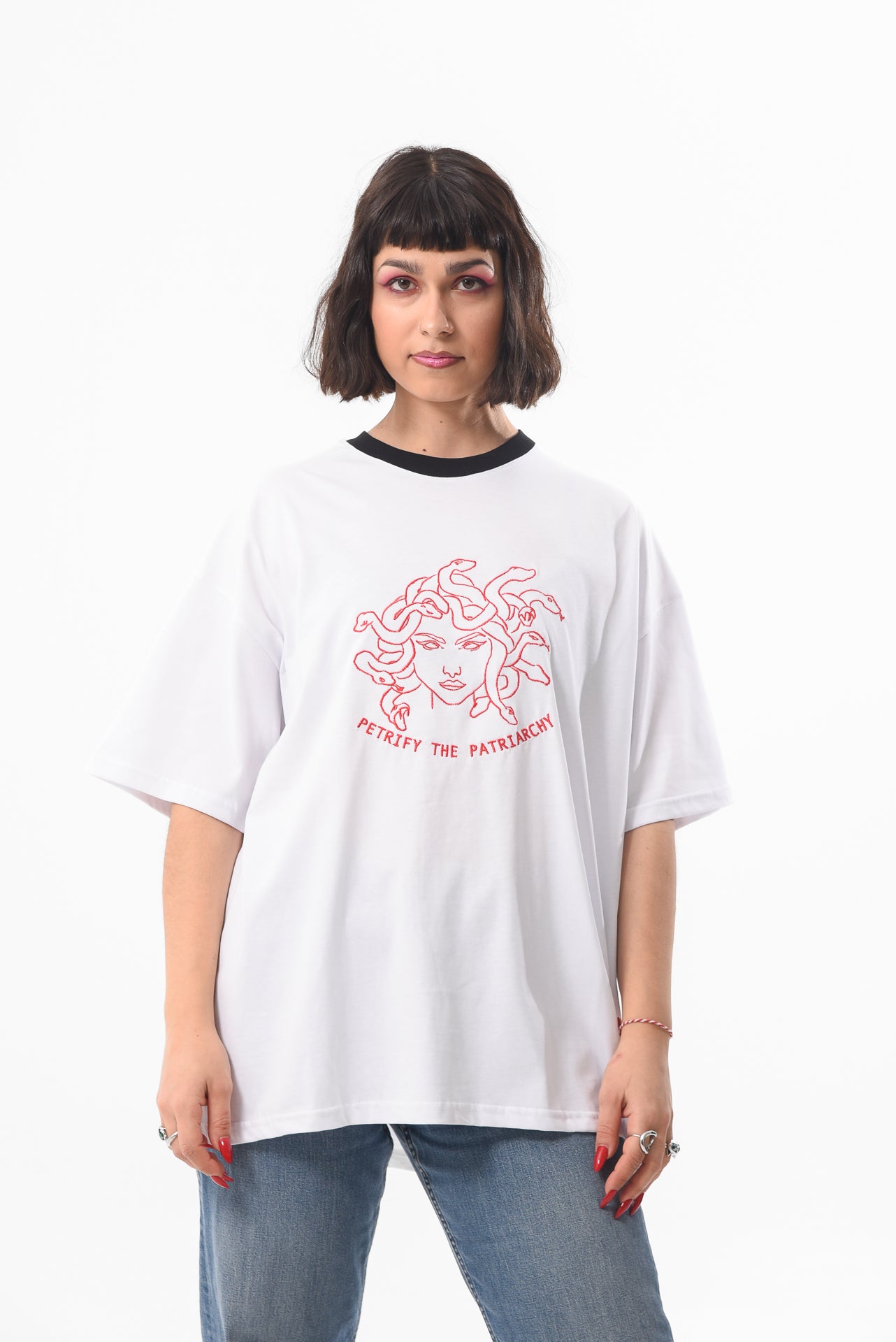 Petrify The Patriarchy - White Tshirt