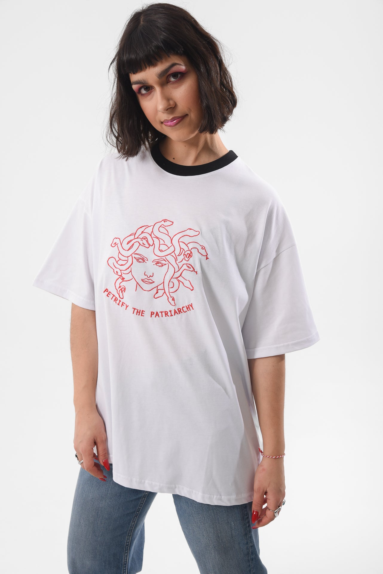 Petrify The Patriarchy - White Tshirt