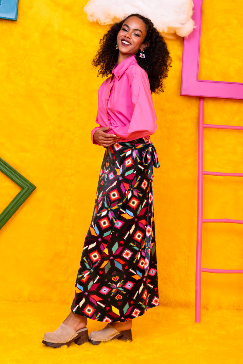 Konnie Shirt Pink Cotton Poplin Πουκάμισο Με Κέντημα Petit Boutik