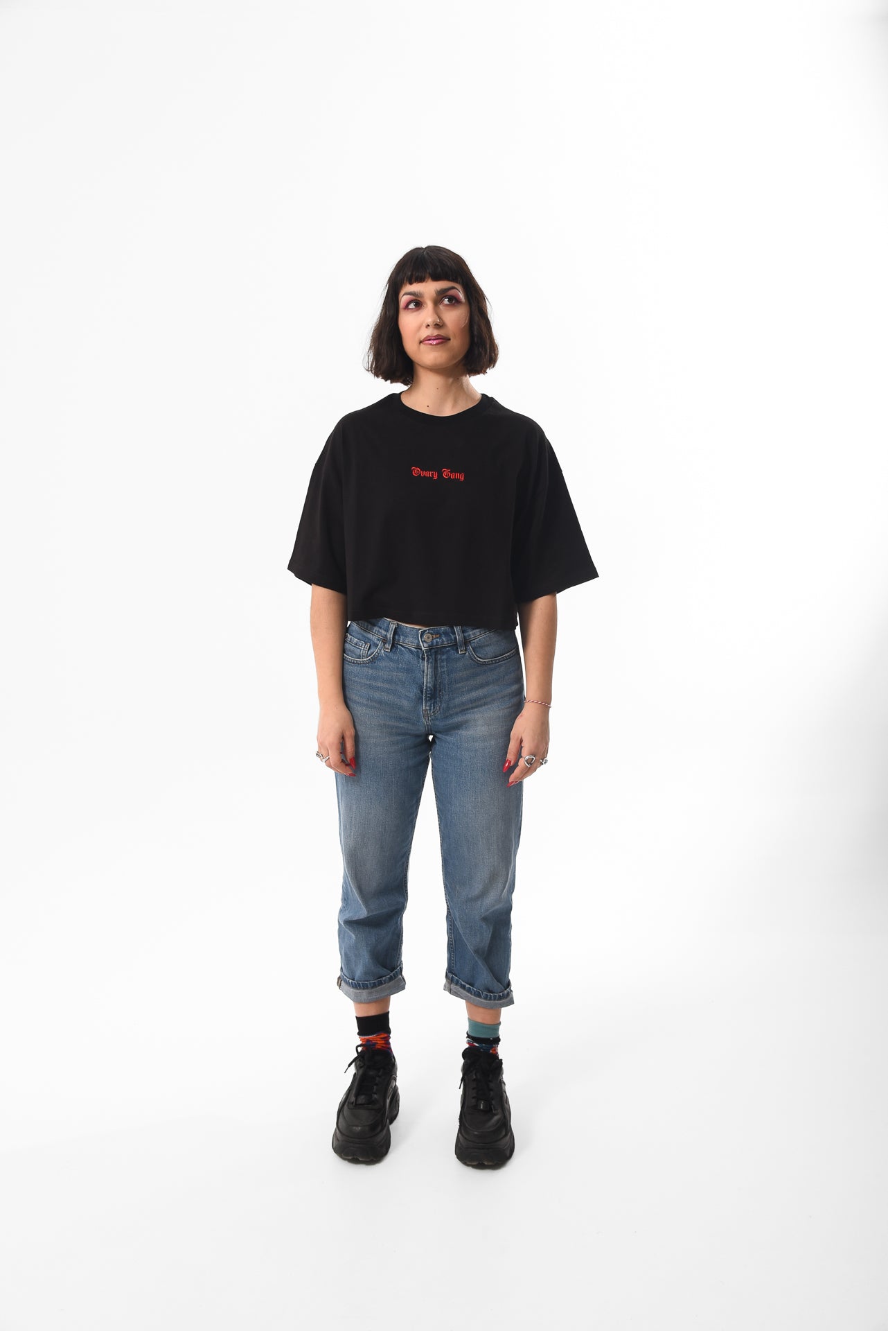 Petrify the Patriarchy - Black Crop Tshirt