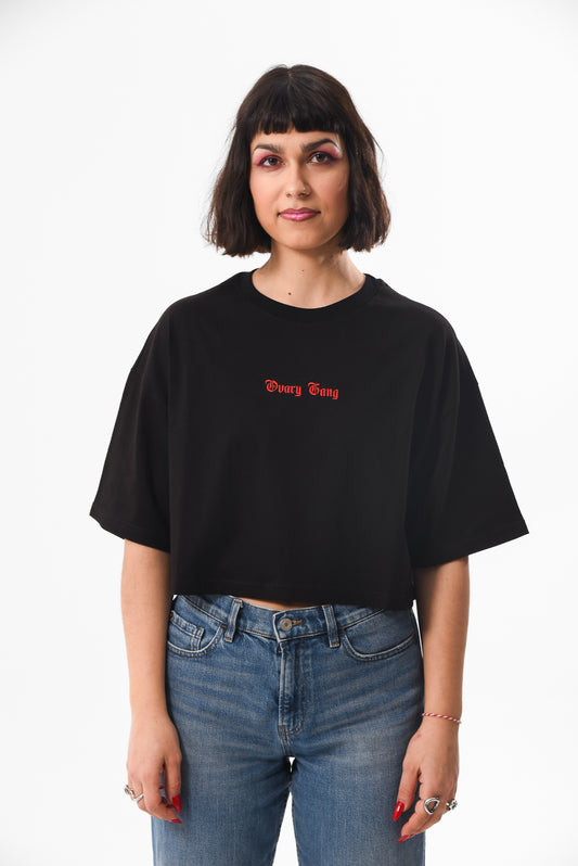 Petrify the Patriarchy - Black Crop Tshirt