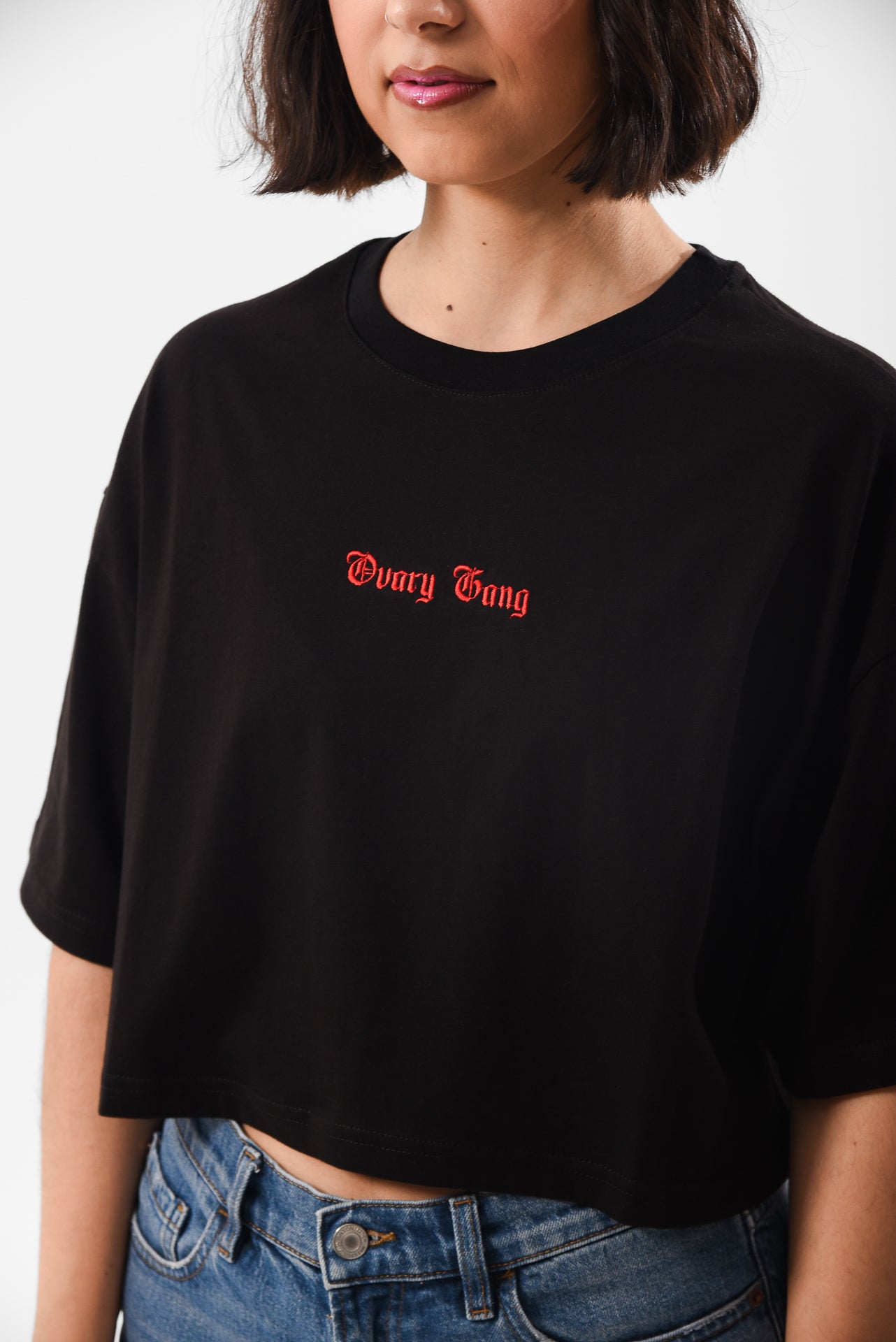 Petrify the Patriarchy - Black Crop Tshirt