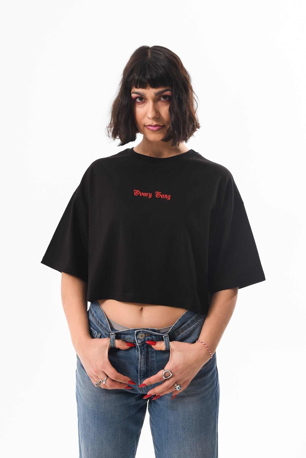 Petrify the Patriarchy - Black Crop Tshirt