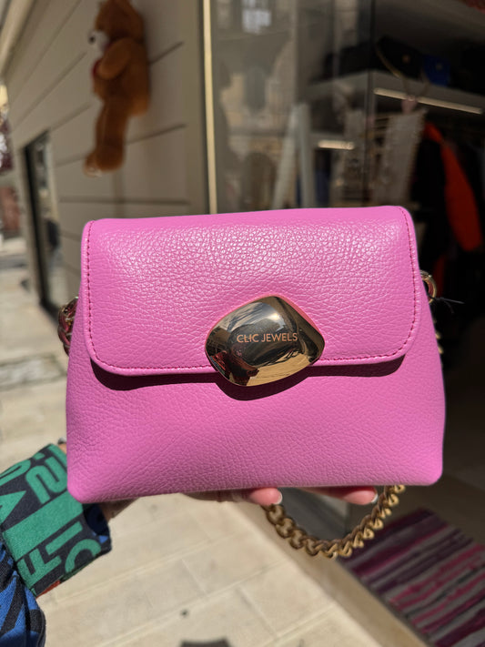 MAYA MINIBAG (Bubblegum dolaro genuine leather)