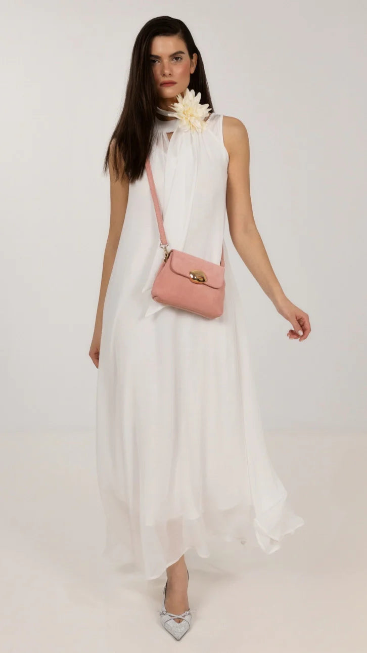 Pink suede Minibag
