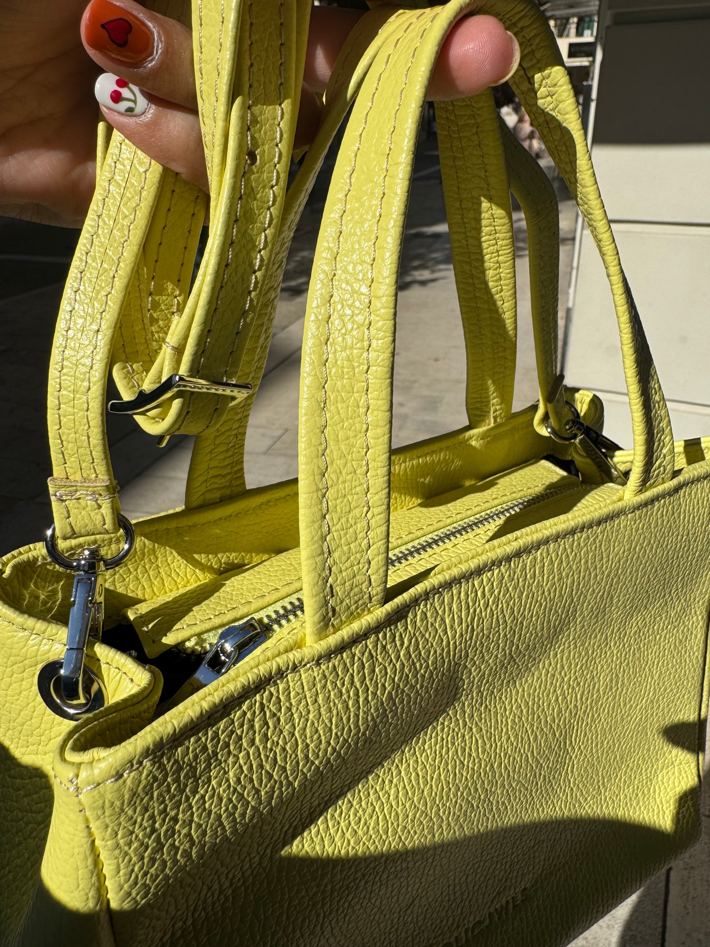 GRACE MINITOTE (Yellow dolaro genuine leather)