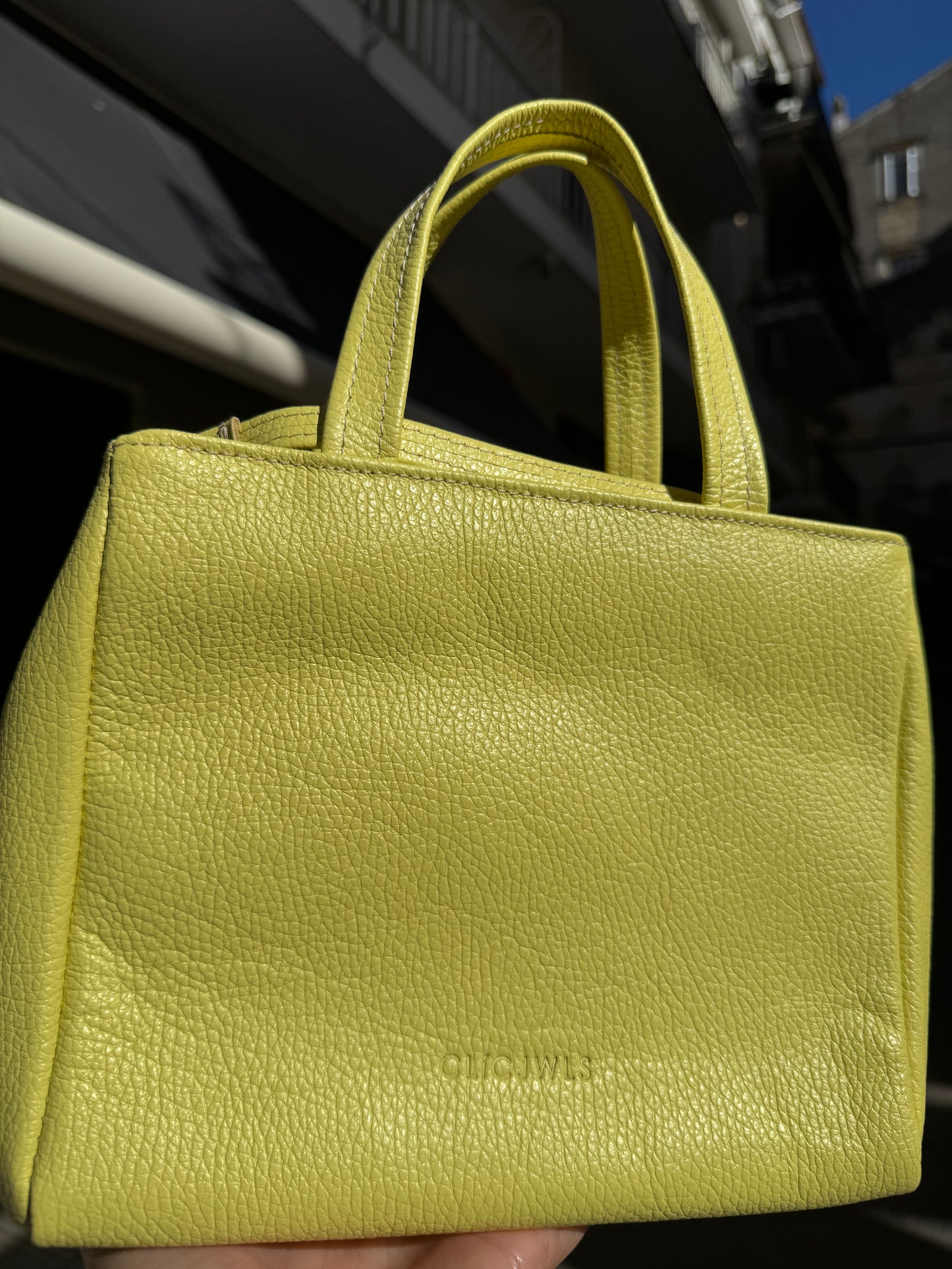 GRACE MINITOTE (Yellow dolaro genuine leather)