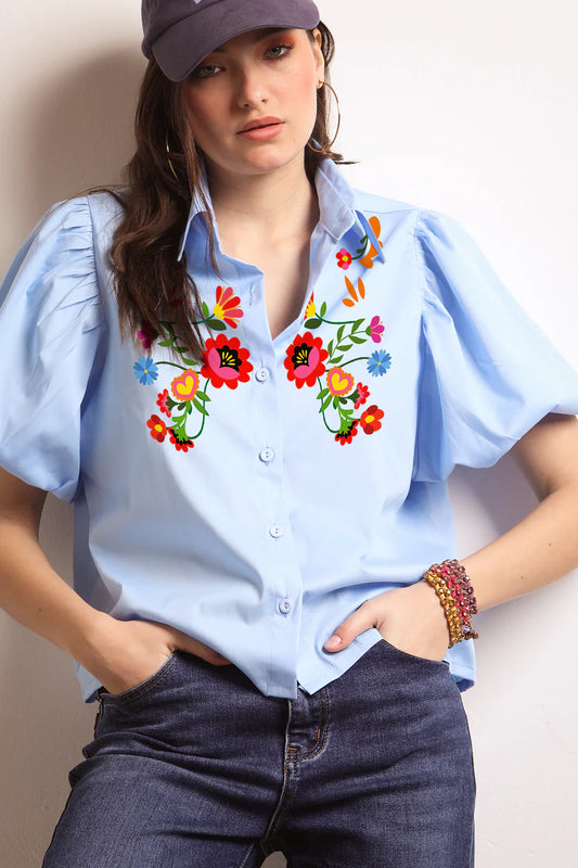FRIDA SHIRT (light blue)