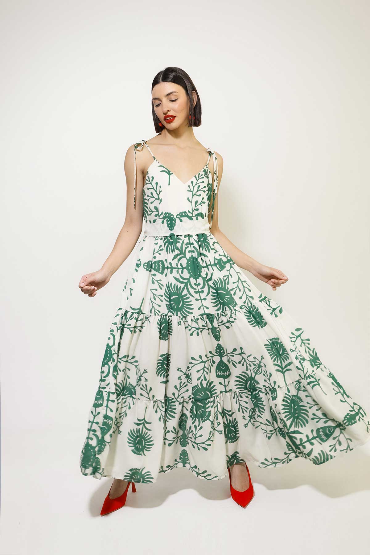 FTERI DRESS (GREEN)
