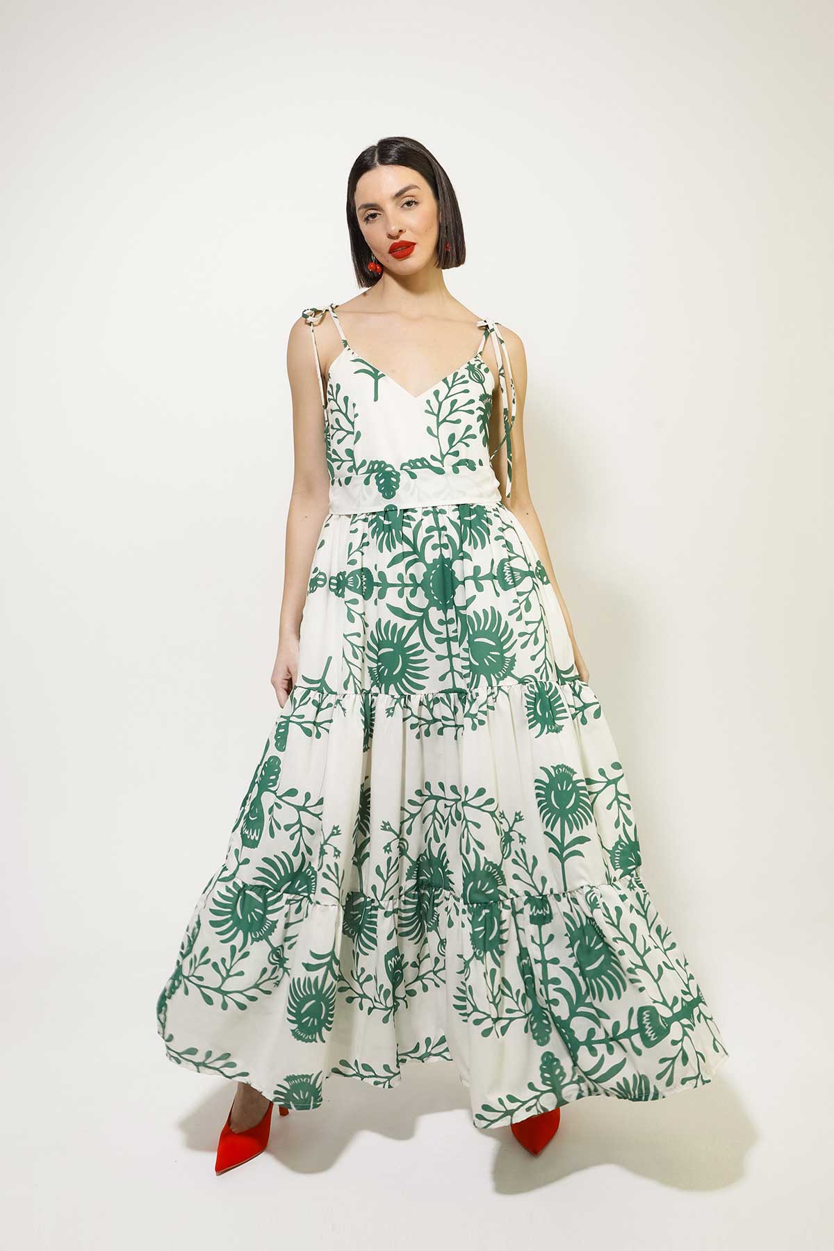 FTERI DRESS (GREEN)
