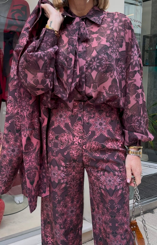 Caleidoscope Lace Shirt mauve