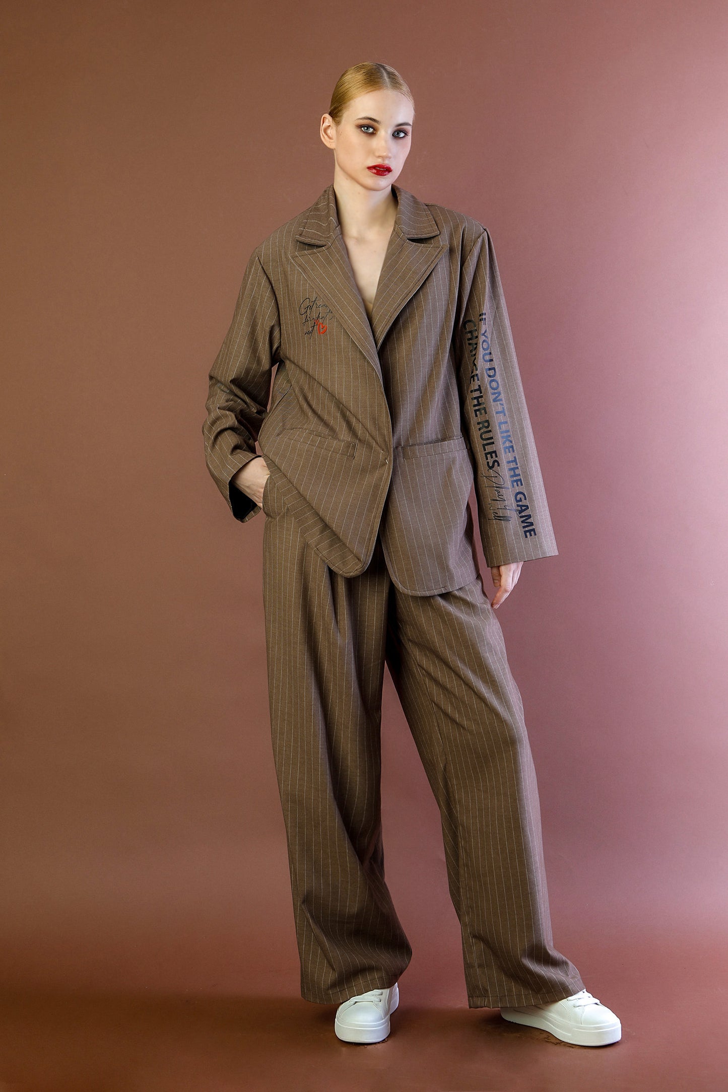 Iliana Blazer Jacket - Brown