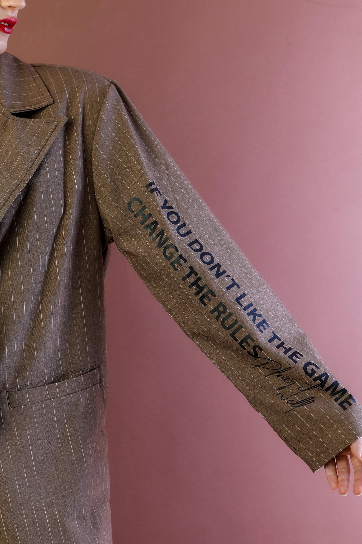 Iliana Blazer Jacket - Brown